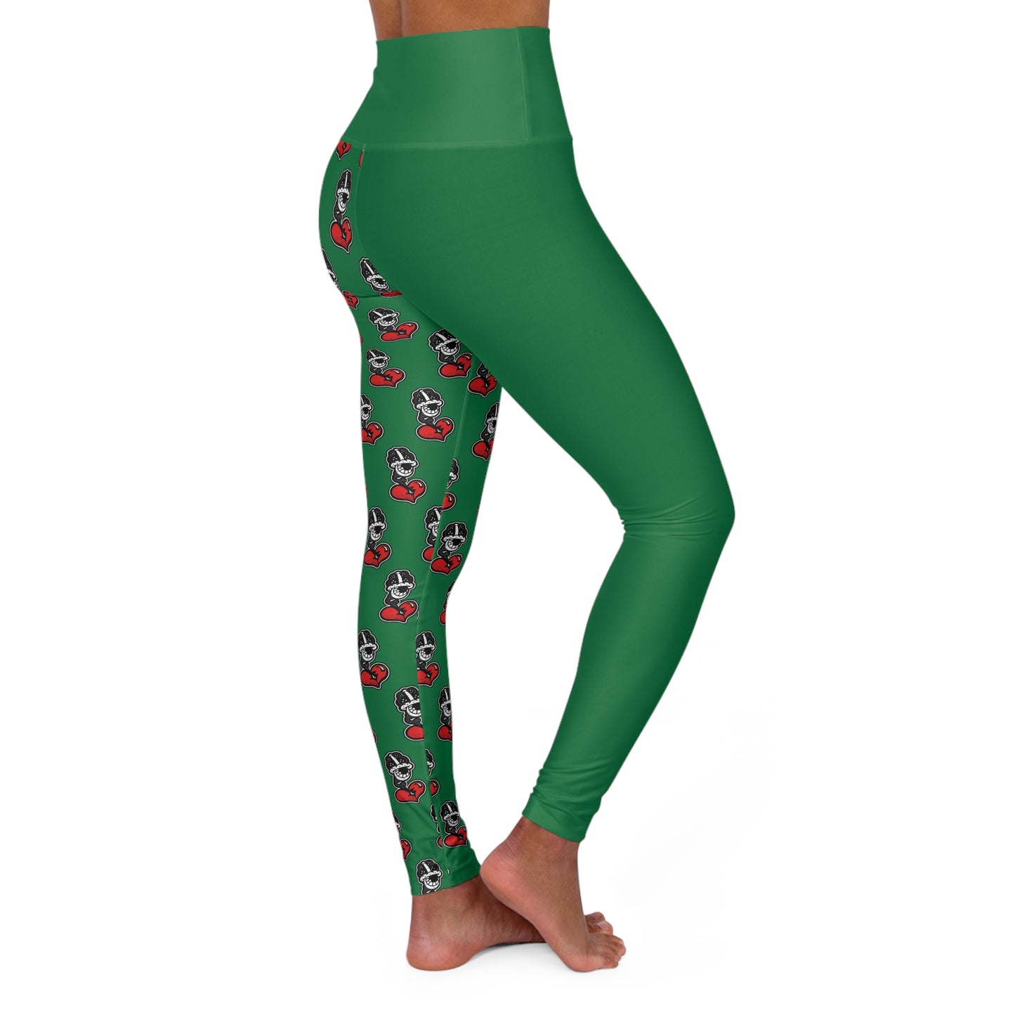 Tammy Green High Waisted Yoga Leggings (AOP)