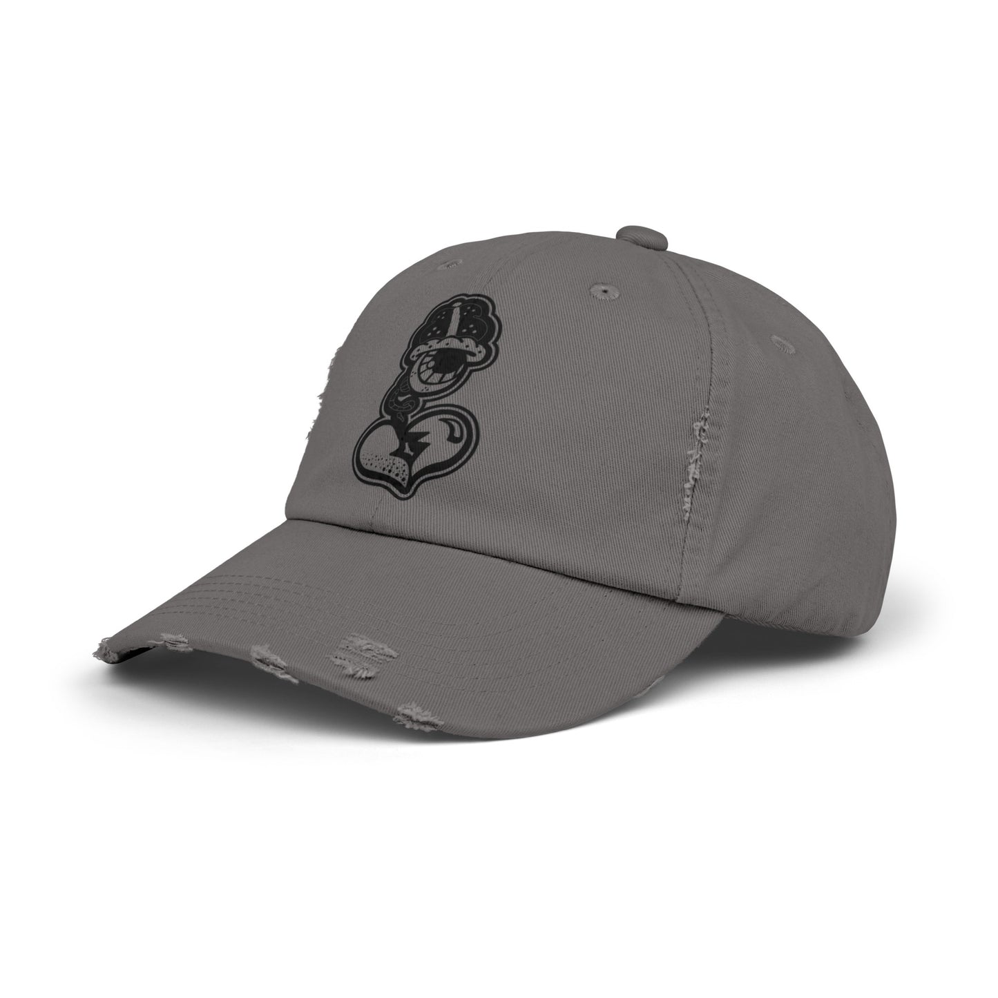 "Black Label" Unisex Distressed Cap by WildeTuna