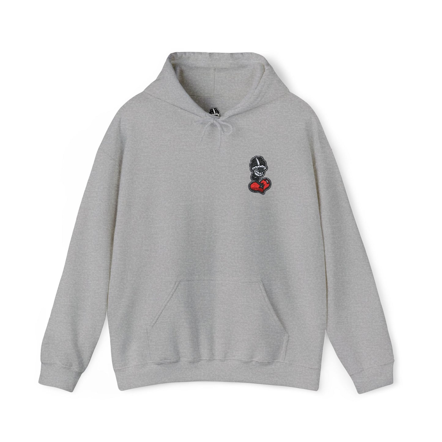 DFCollection™ Embroidered Hoodie - Cozy Heart Design for Everyday Comfort