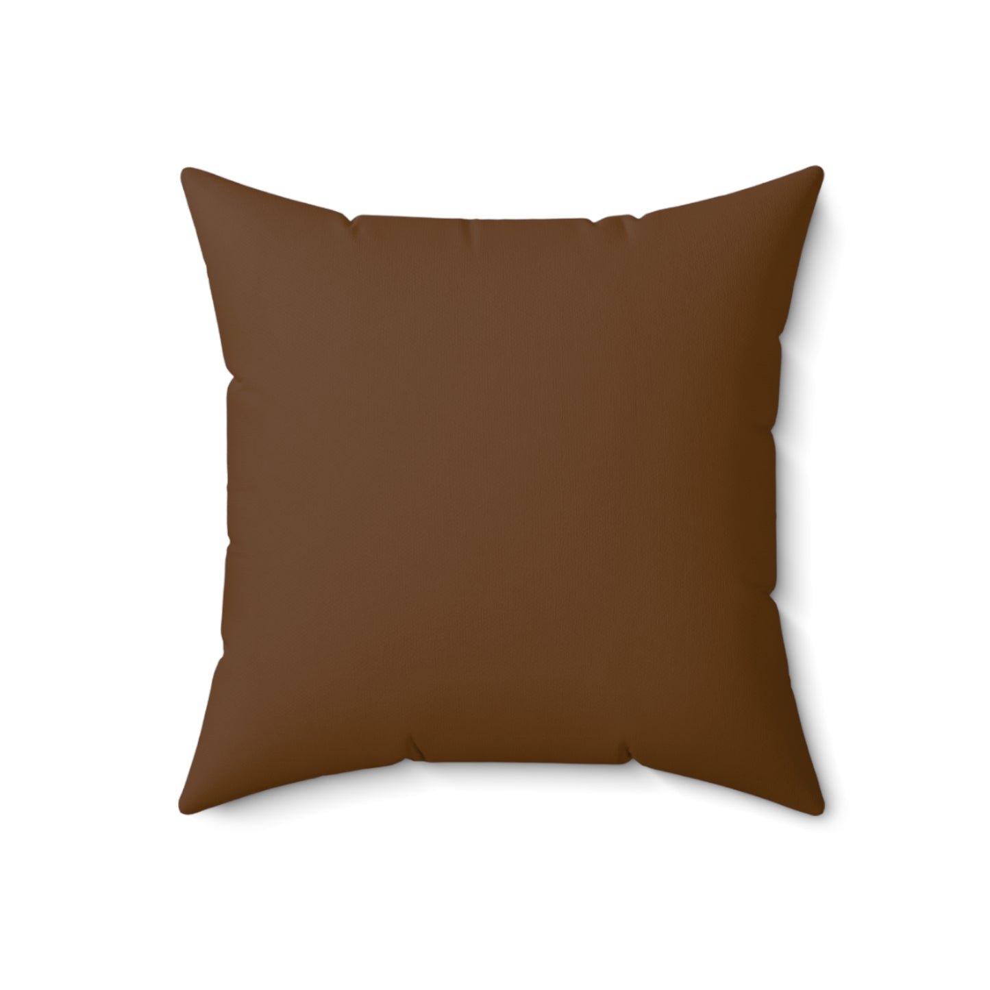 "DFC" Brown Spun Polyester Square Pillow