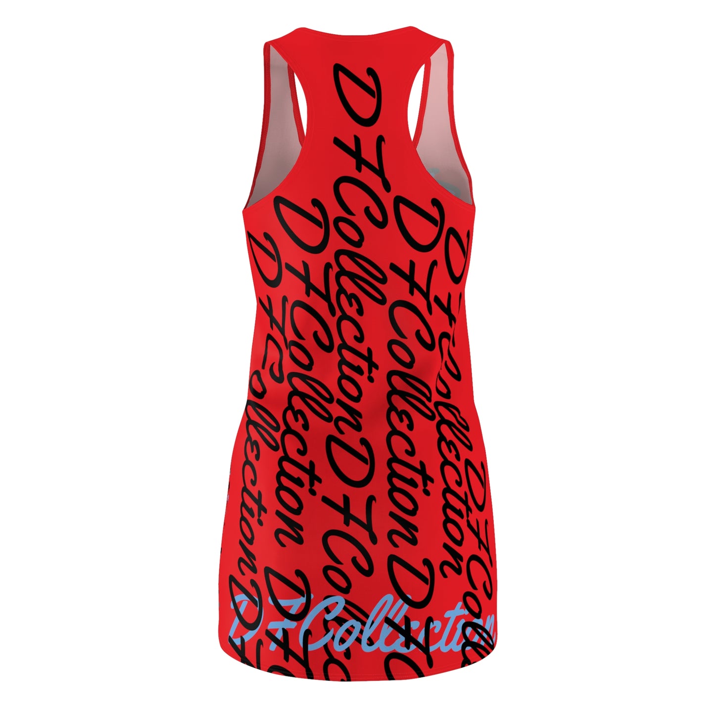 "DF COLLECTION" RED Women's Cut & Sew Racerback Dress