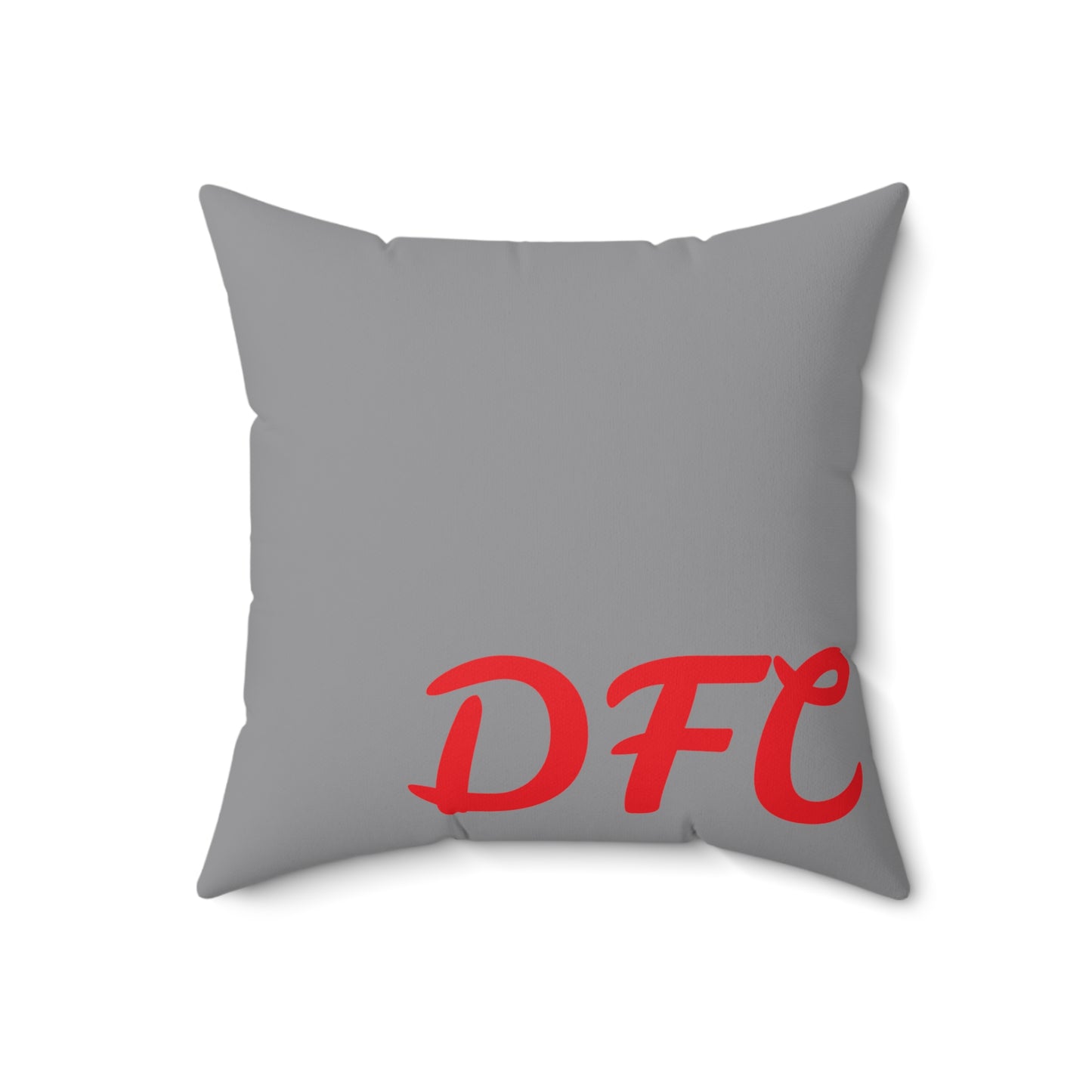 "DFC" Space Grey Spun Polyester Square Pillow
