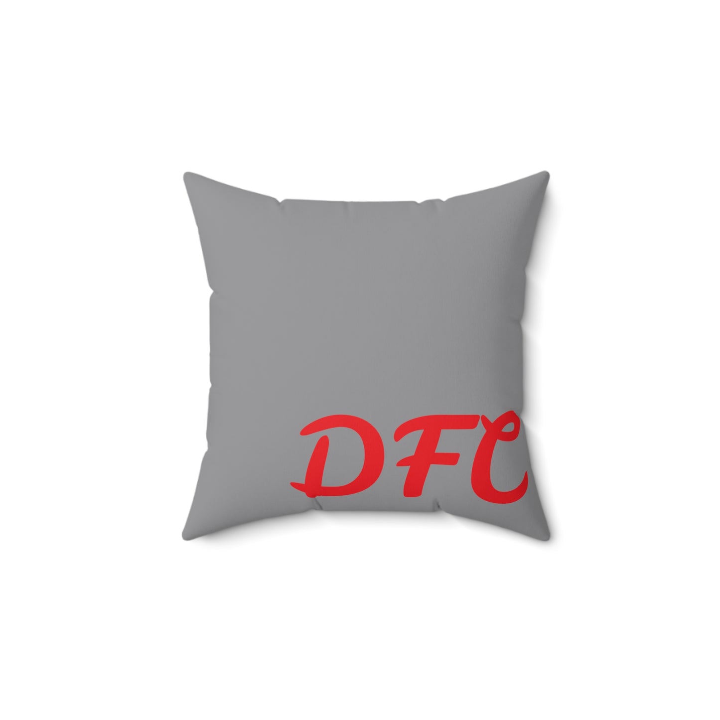 "DFC" Space Grey Spun Polyester Square Pillow
