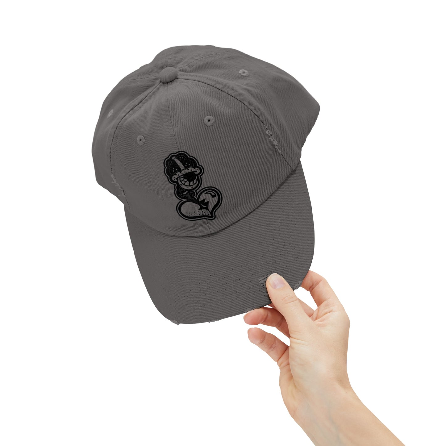 "Black Label" Unisex Distressed Cap by WildeTuna