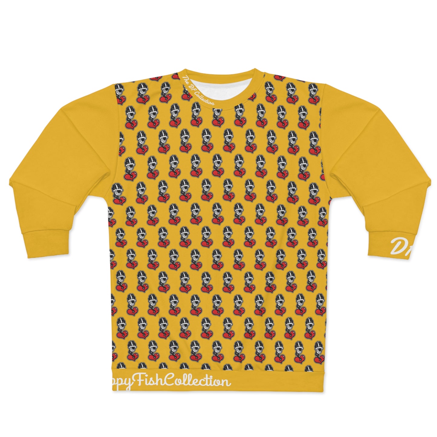 "Par 5" Yellow Unisex Sweatshirt (AOP)
