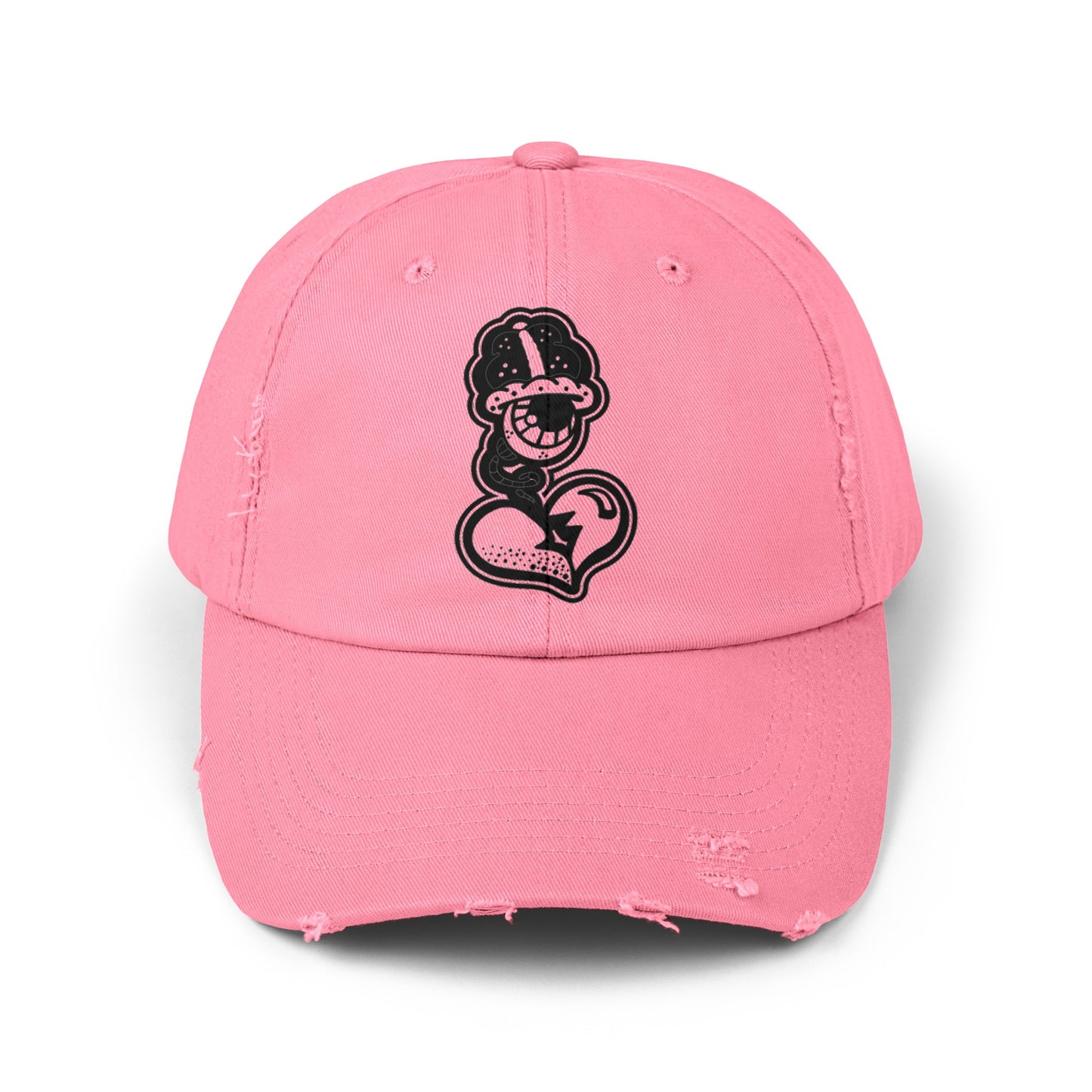 "Black Label" Unisex Distressed Cap by WildeTuna