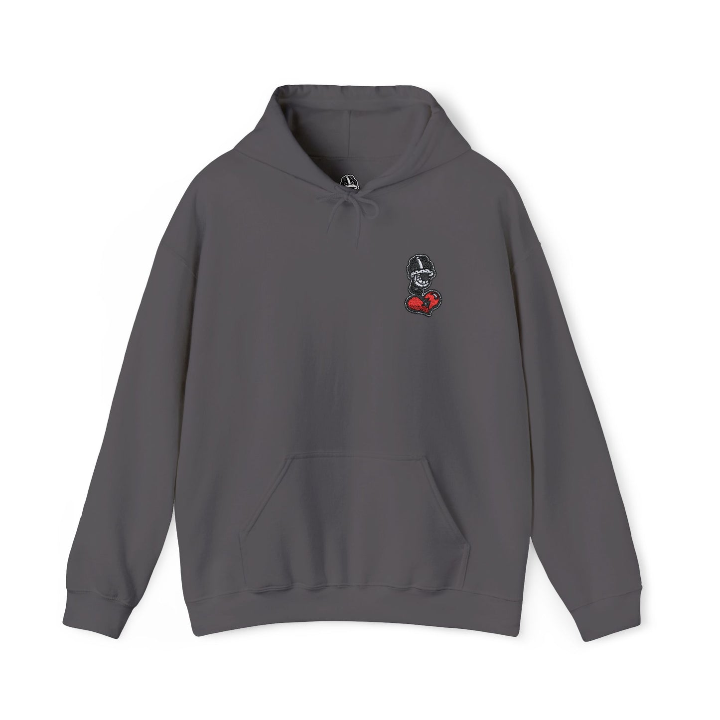 DFCollection™ Embroidered Hoodie - Cozy Heart Design for Everyday Comfort