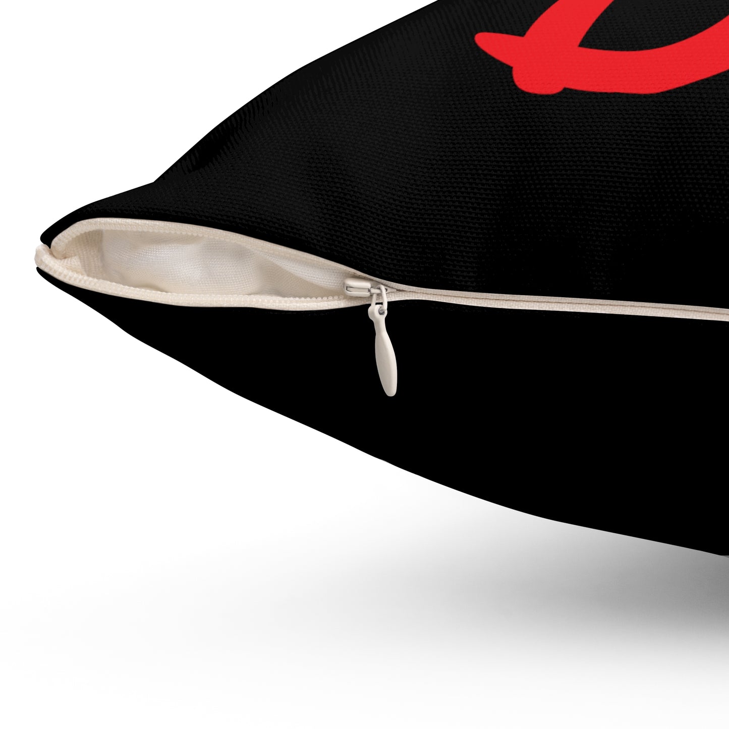 "DFC" Black Spun Polyester Square Pillow