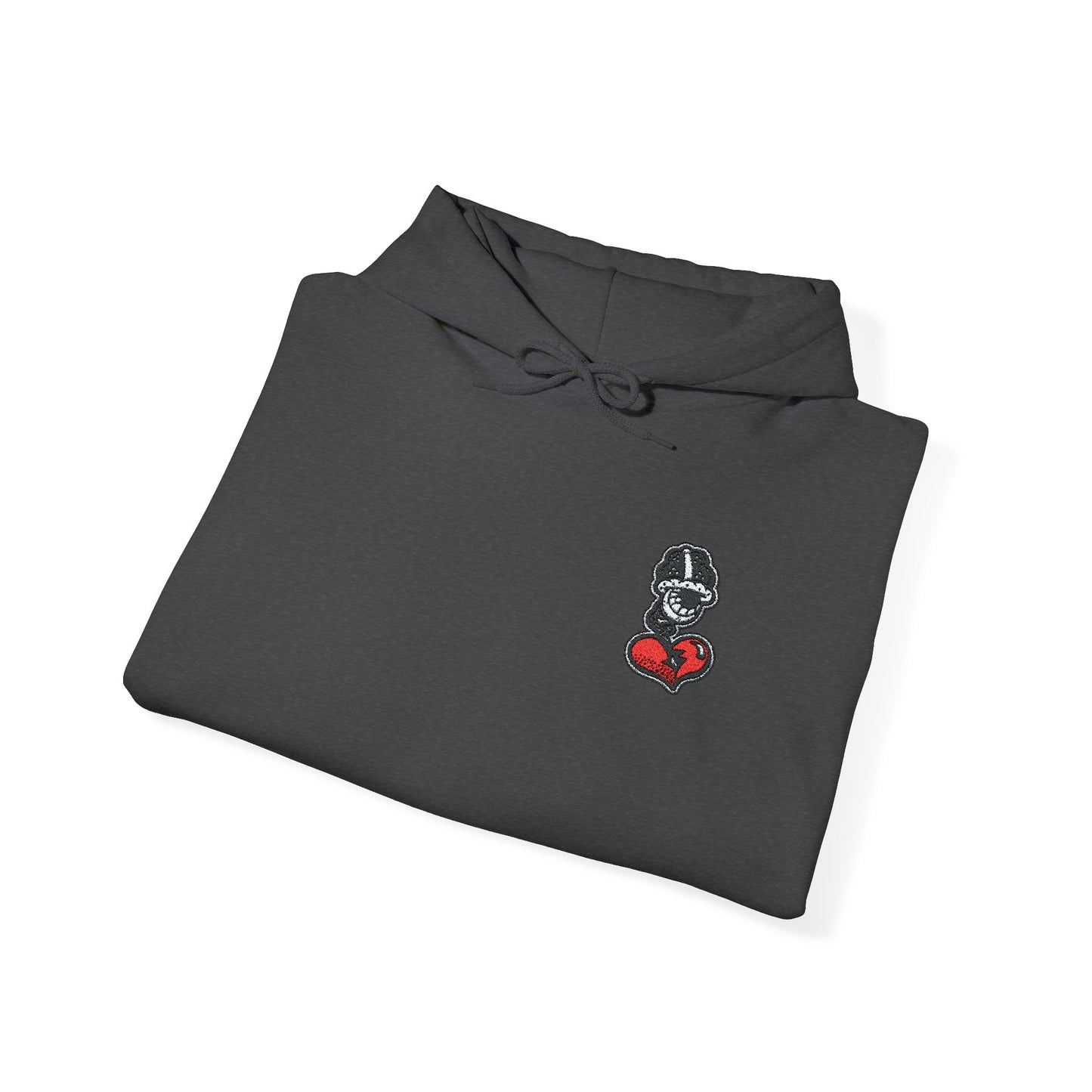 DFCollection™ Embroidered Hoodie - Cozy Heart Design for Everyday Comfort