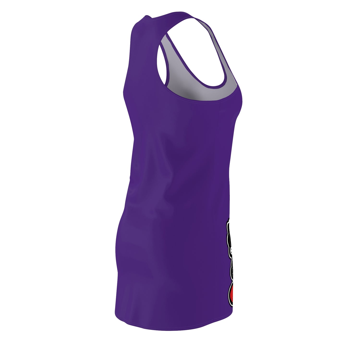 “DRIZZLE” 80'S PURP Women's Cut & Sew Racerback Dress