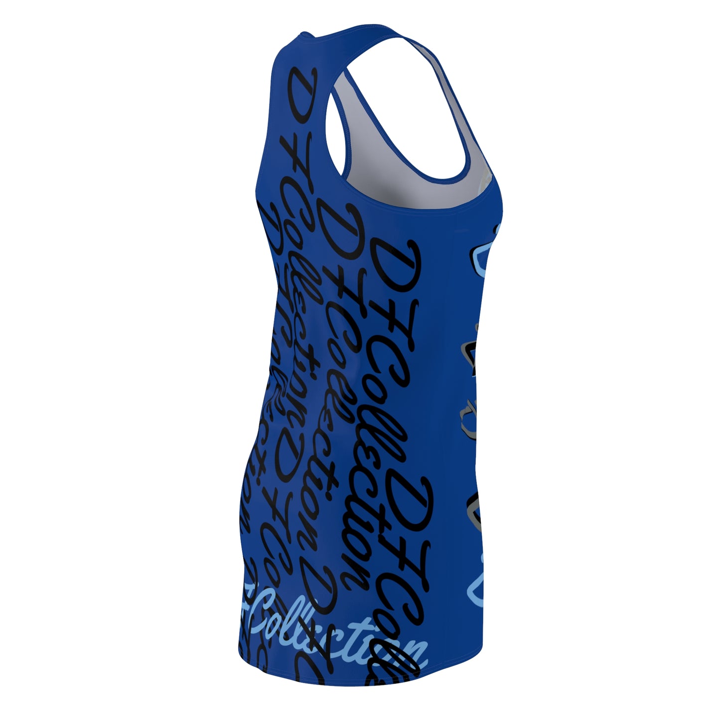 "DF COLLECTION" BLU Women's Cut & Sew Racerback Dress