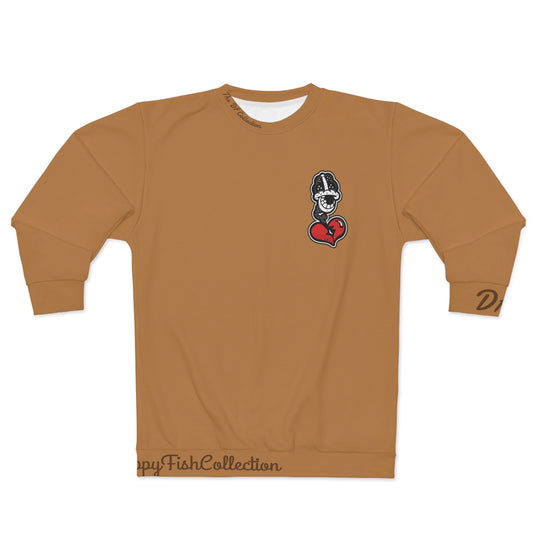 "Par 4" Tan Unisex Sweatshirt (AOP)
