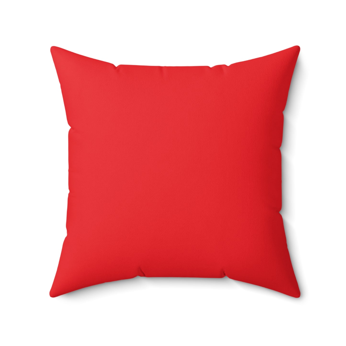 "DFC" Red Spun Polyester Square Pillow