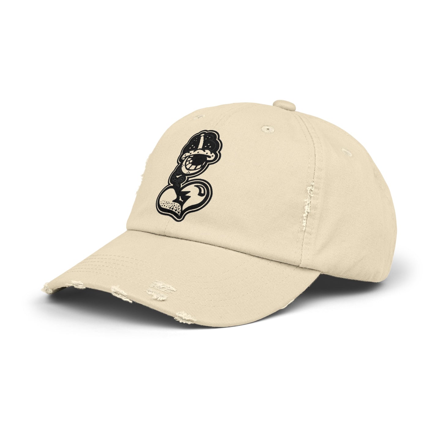 "Black Label" Unisex Distressed Cap by WildeTuna