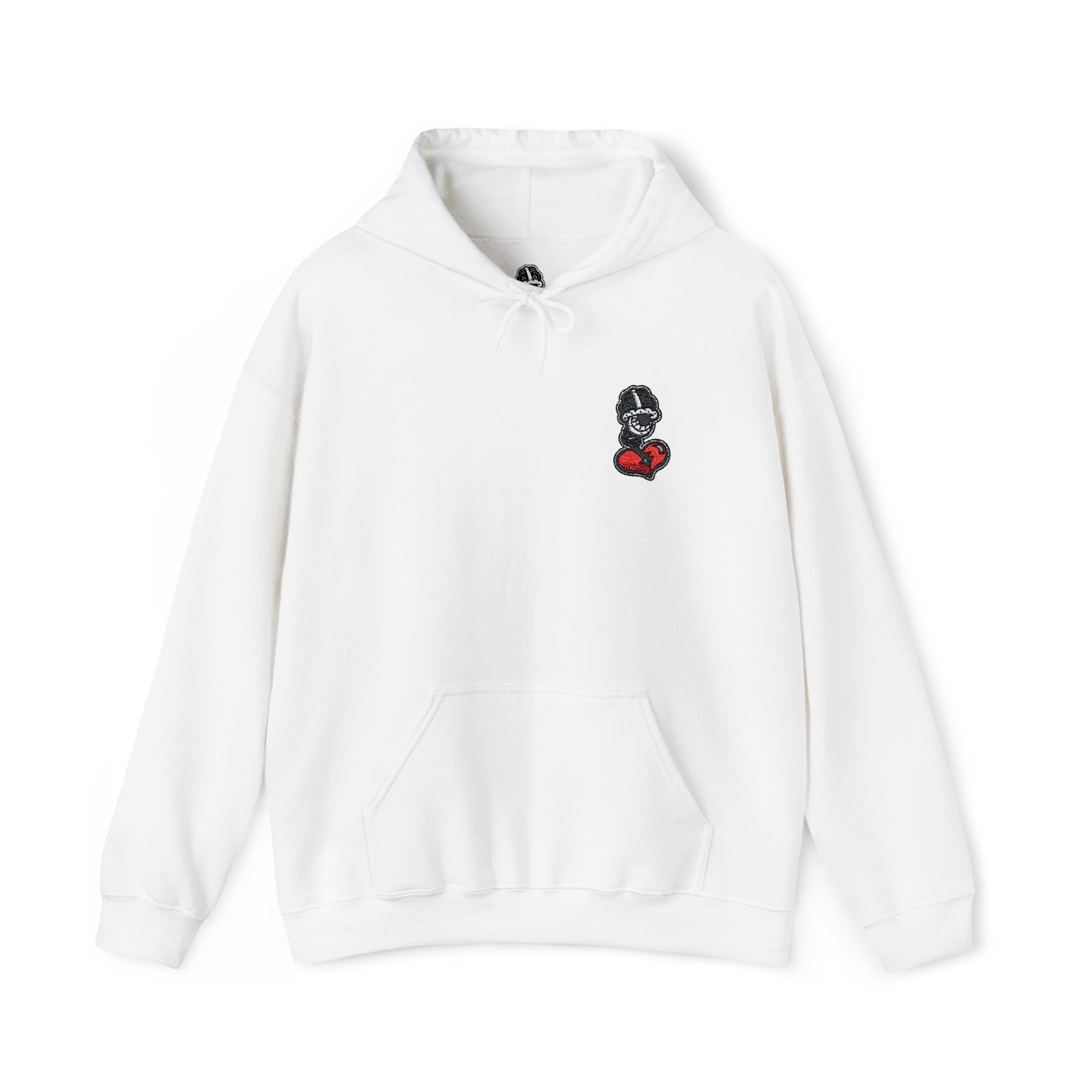 DFCollection™ Embroidered Hoodie - Cozy Heart Design for Everyday Comfort