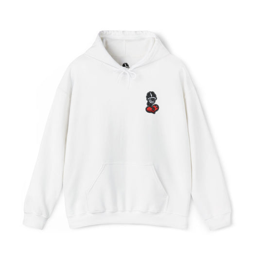 DFCollection™ Embroidered Hoodie - Cozy Heart Design for Everyday Comfort