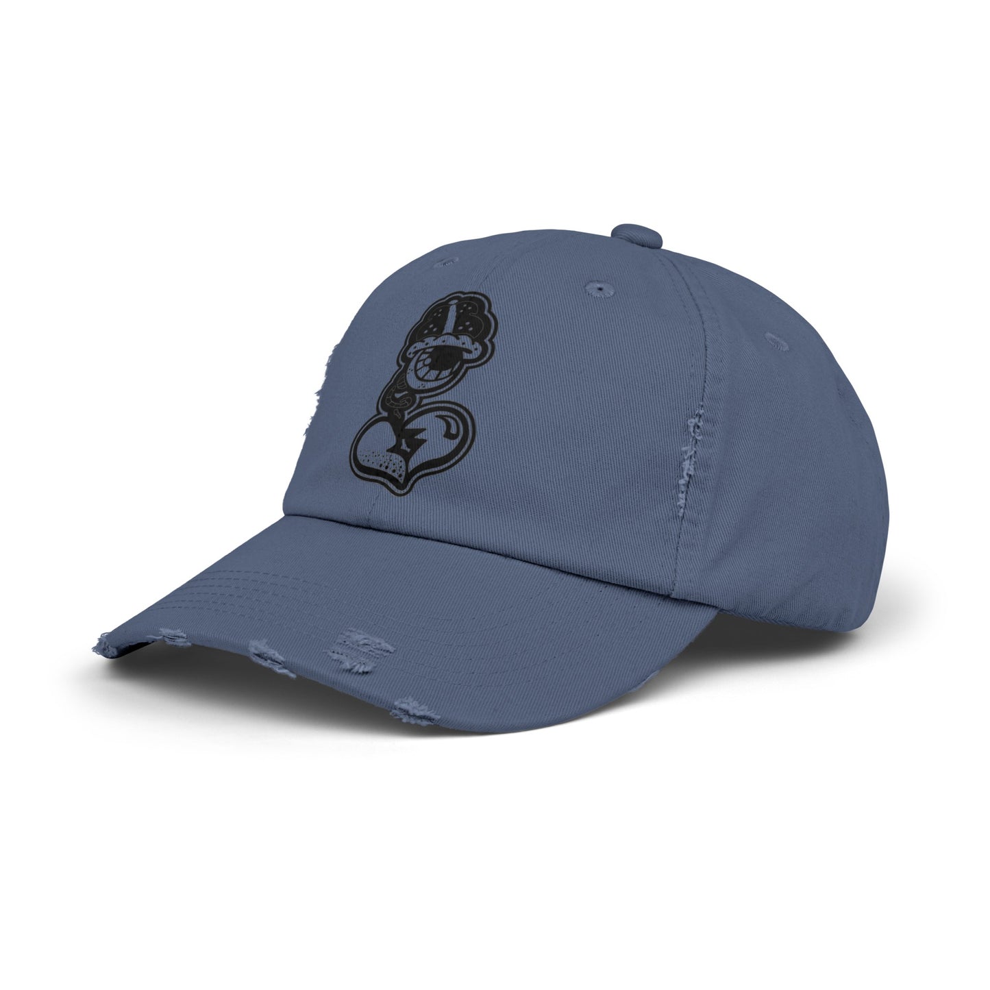 "Black Label" Unisex Distressed Cap by WildeTuna