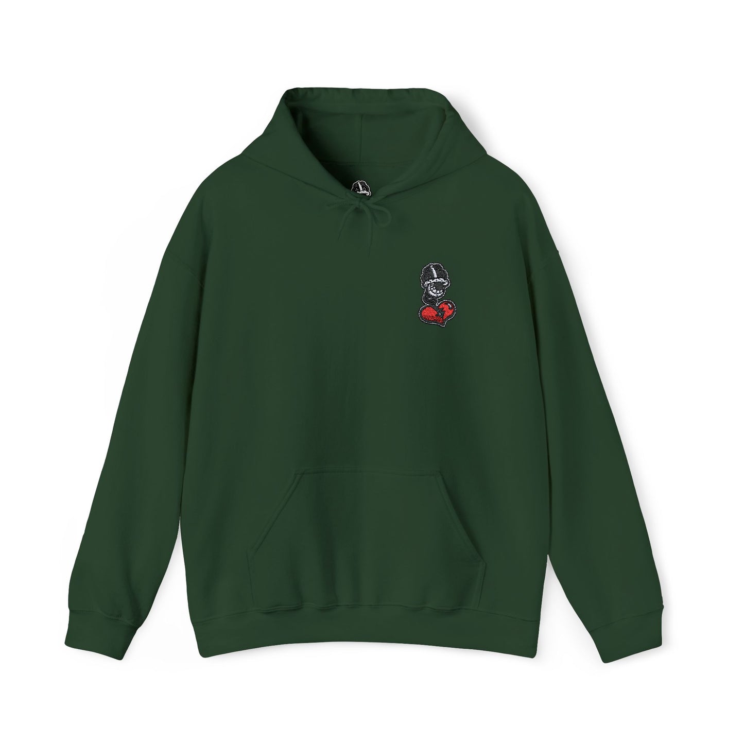 DFCollection™ Embroidered Hoodie - Cozy Heart Design for Everyday Comfort