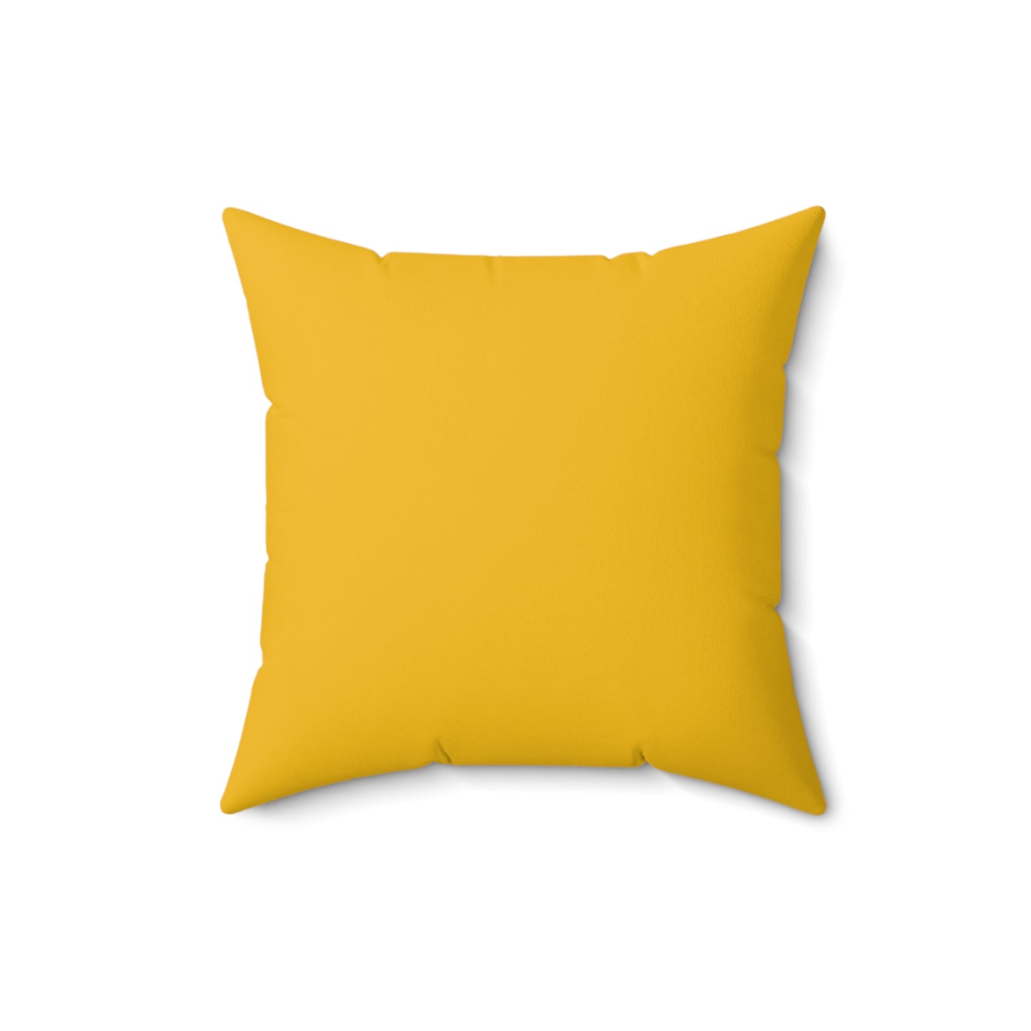 "DFC" Yellow Spun Polyester Square Pillow