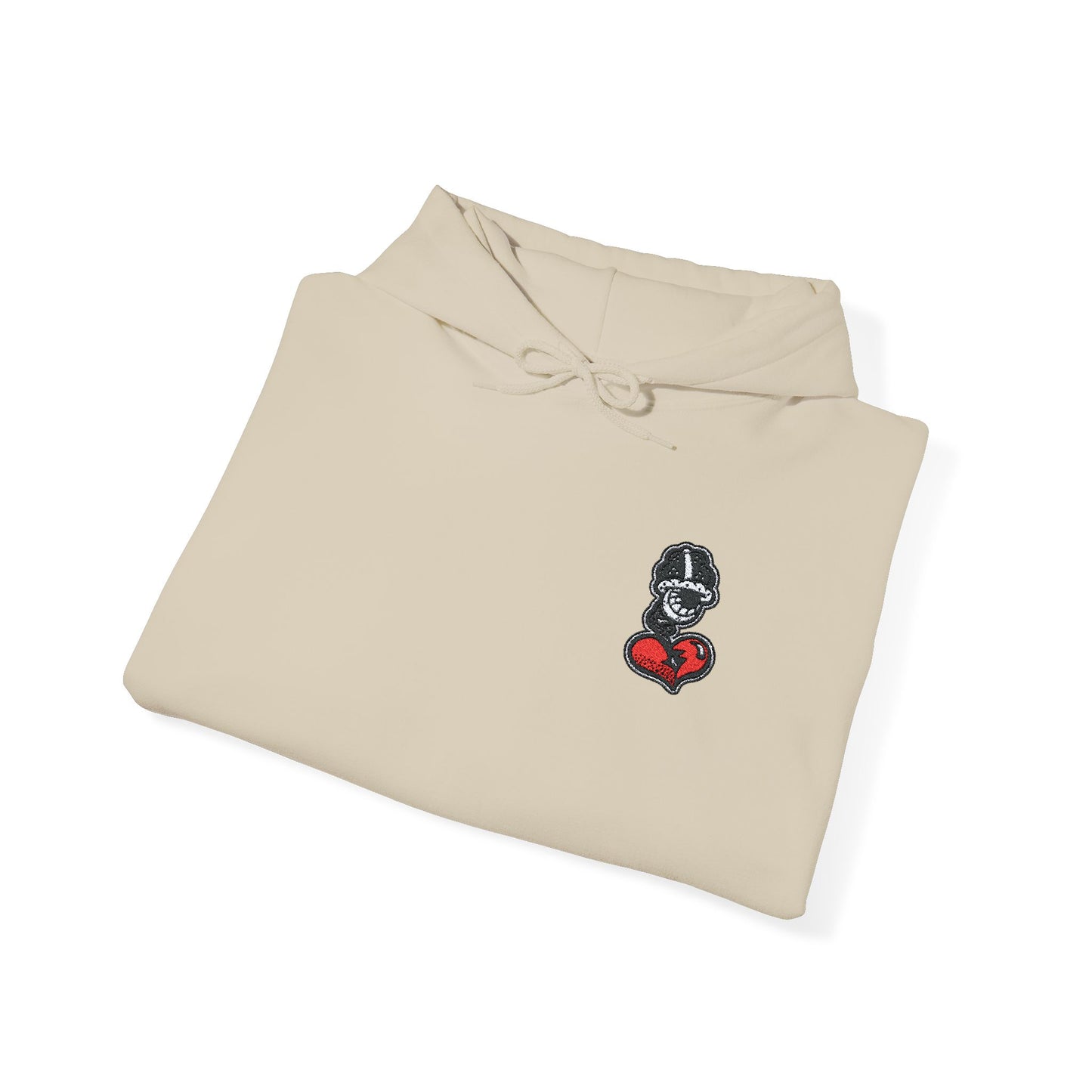 DFCollection™ Embroidered Hoodie - Cozy Heart Design for Everyday Comfort