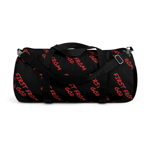 DrippyFish Duffel Bag for Gym, Travel, Weekend Getaways, Sport, and More | 'First From God' Design