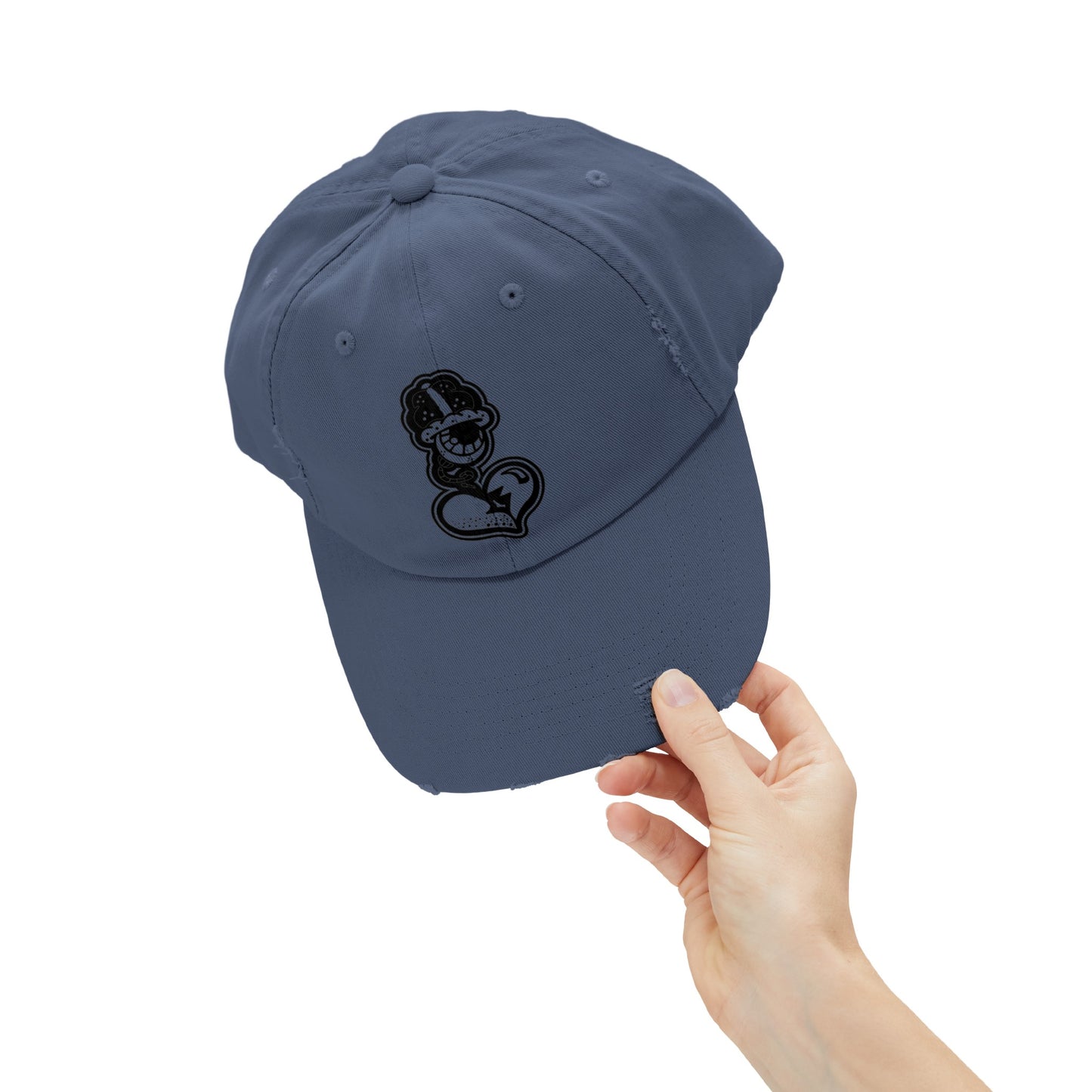 "Black Label" Unisex Distressed Cap by WildeTuna