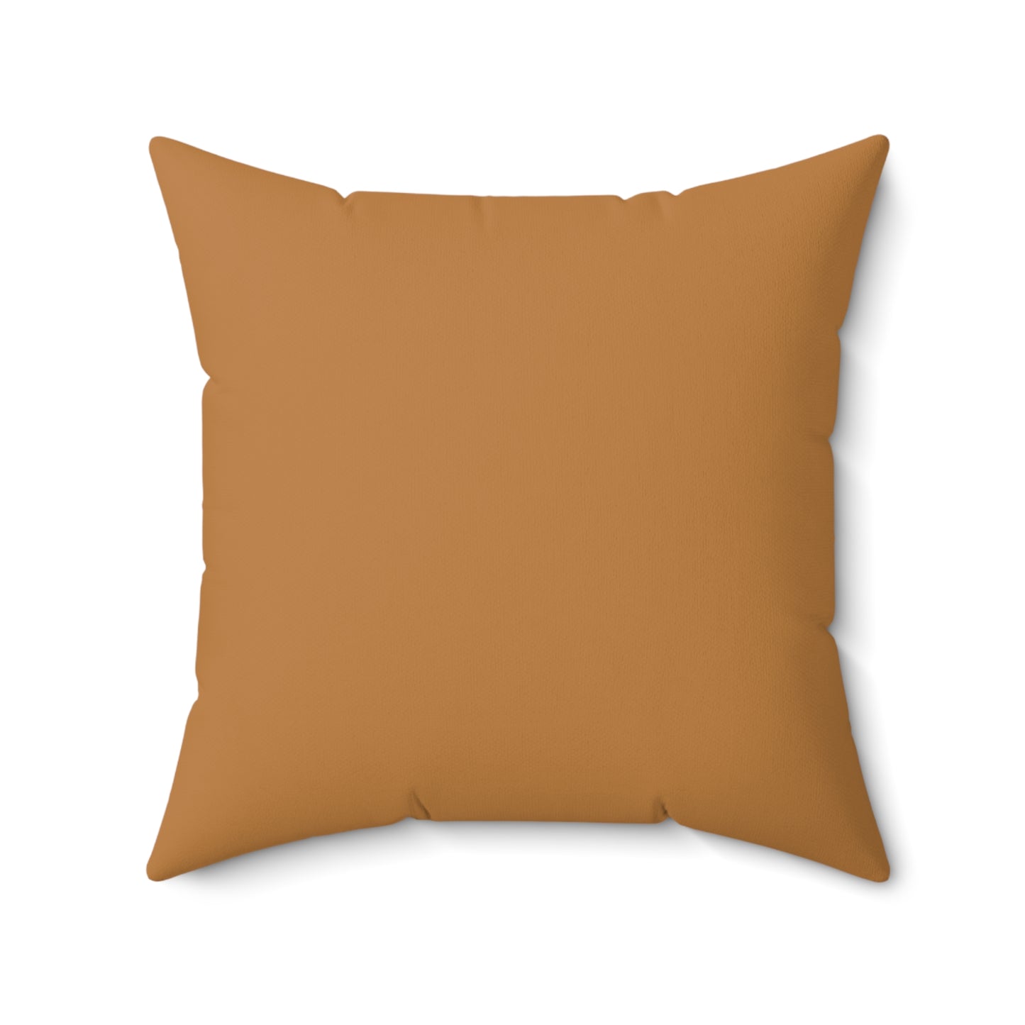 "DFC" Tan Spun Polyester Square Pillow