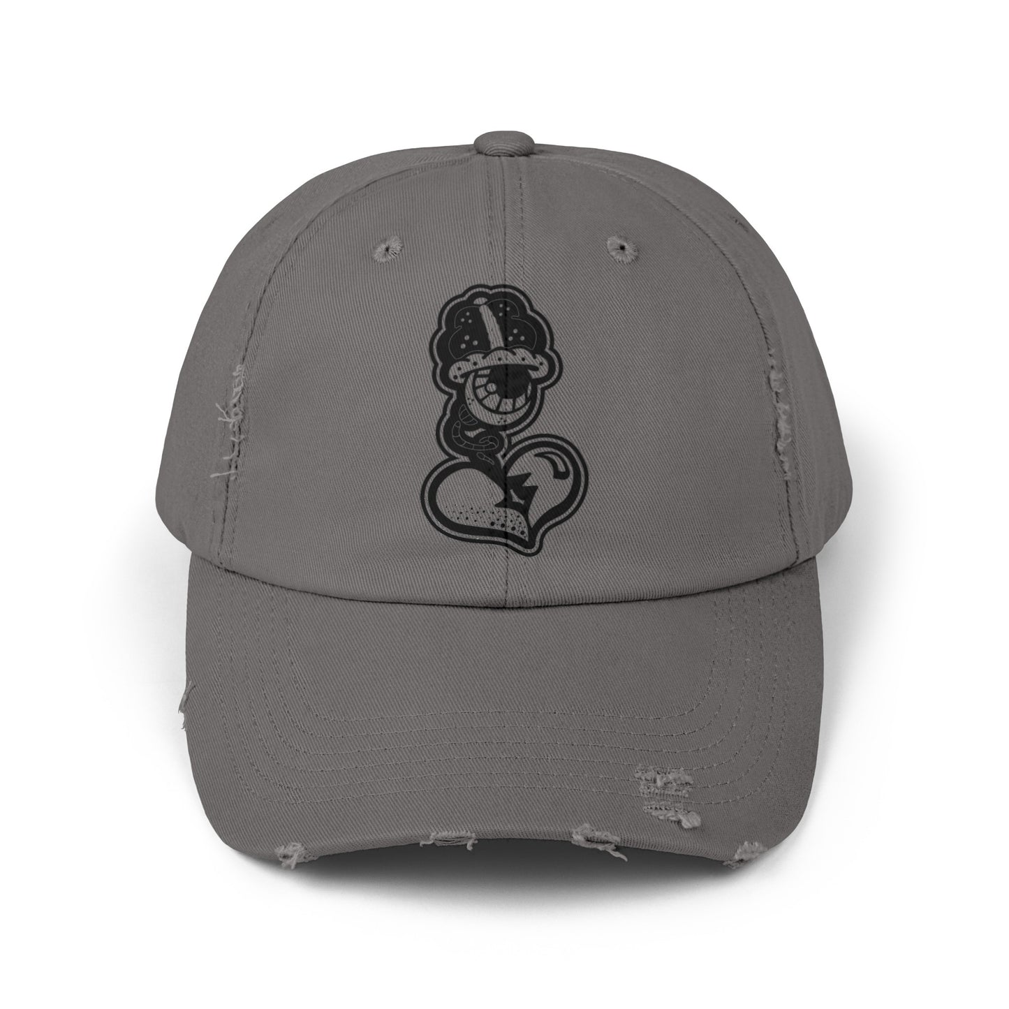 "Black Label" Unisex Distressed Cap by WildeTuna