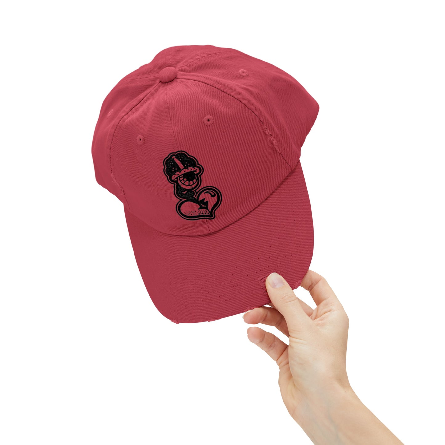 "Black Label" Unisex Distressed Cap by WildeTuna