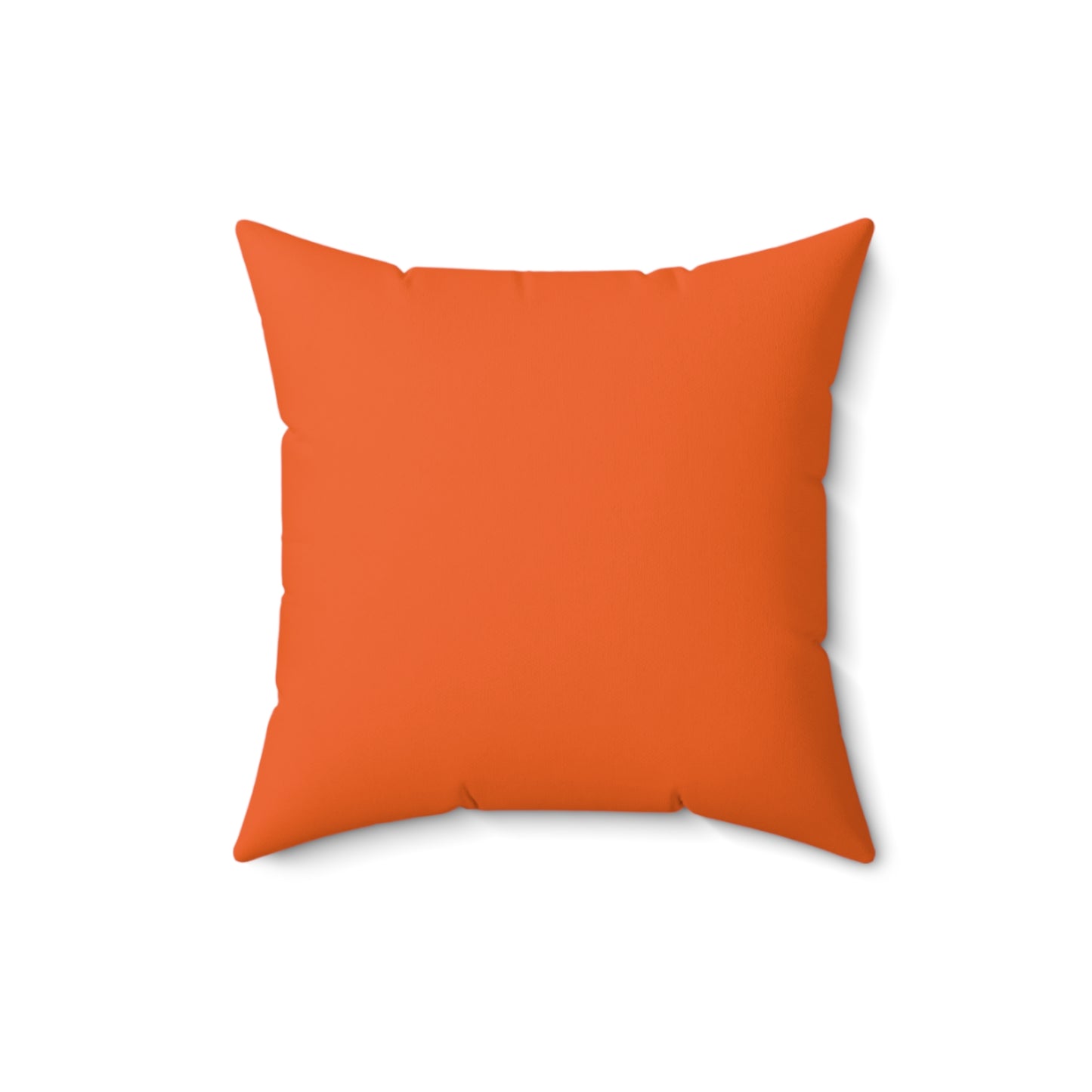 "DFC" Orange Spun Polyester Square Pillow