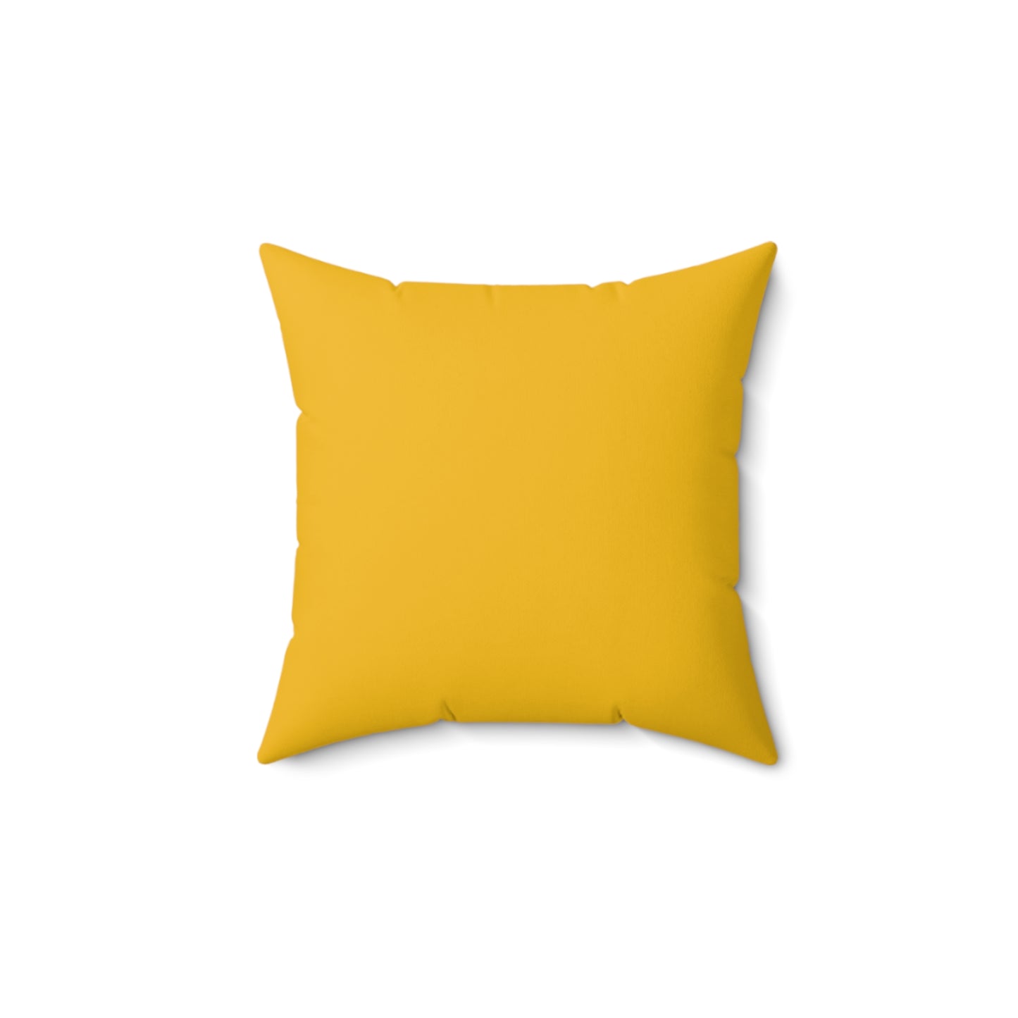 "DFC" Yellow Spun Polyester Square Pillow
