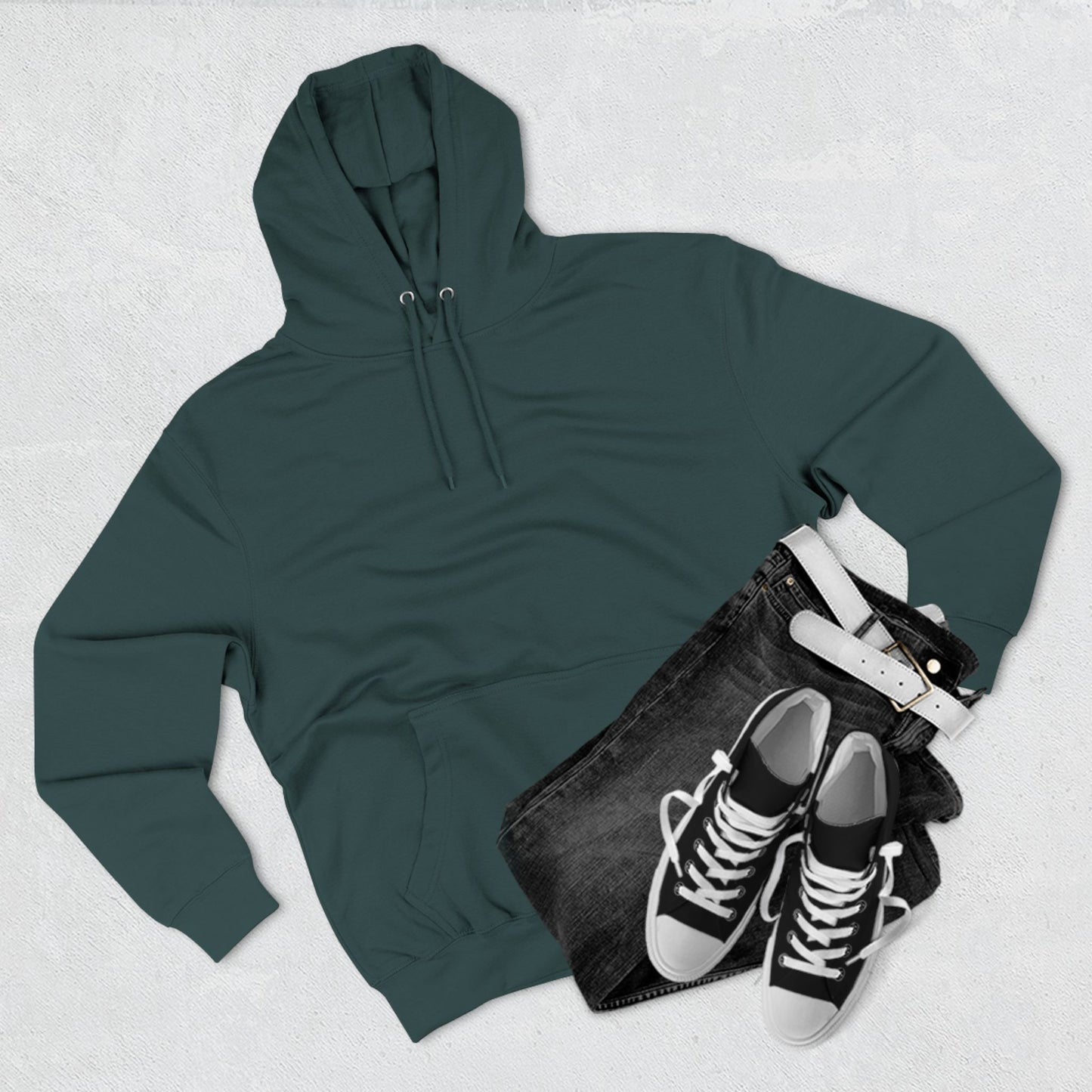 Cozy Graphic Fleece Hoodie with Heart Design