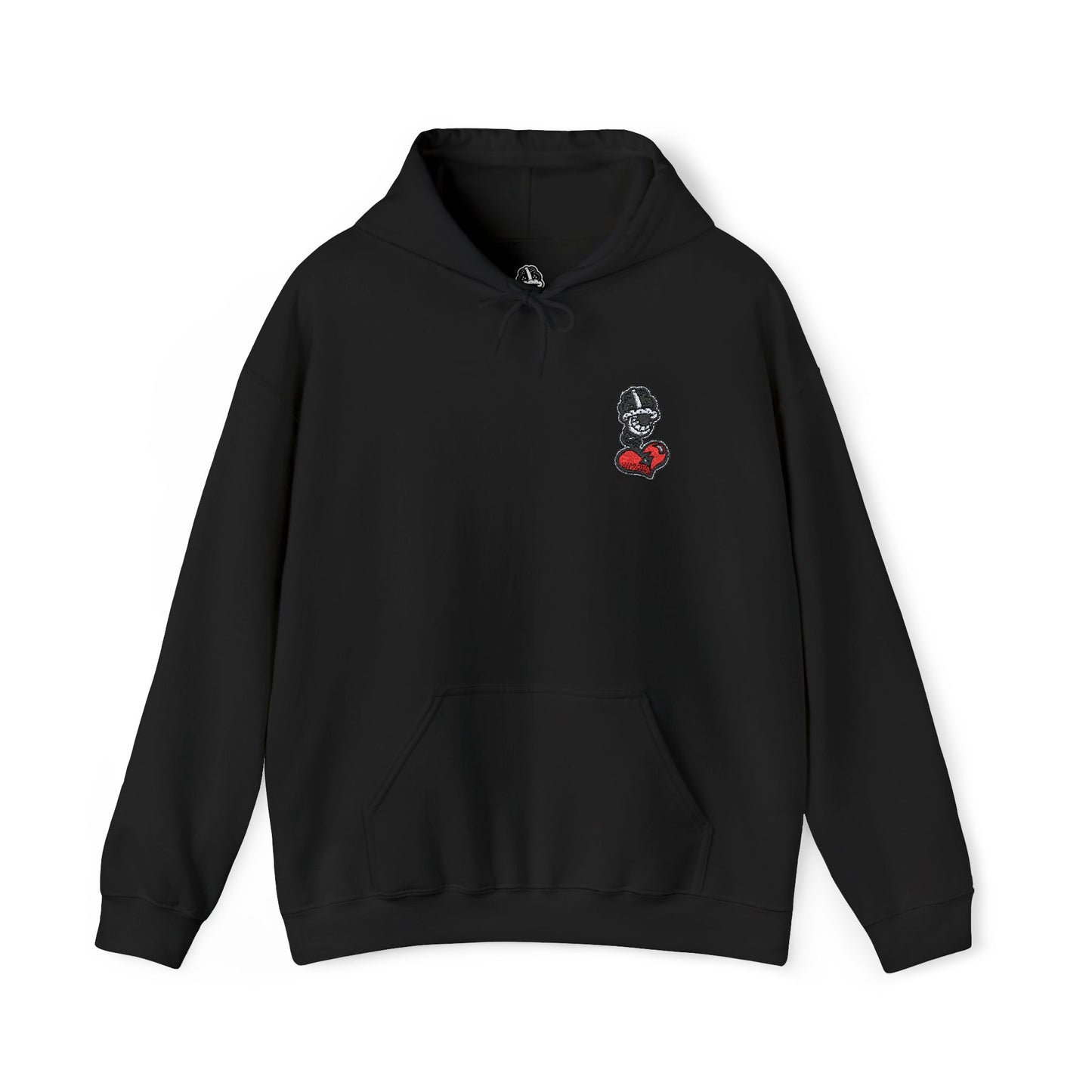 DFCollection™ Embroidered Hoodie - Cozy Heart Design for Everyday Comfort