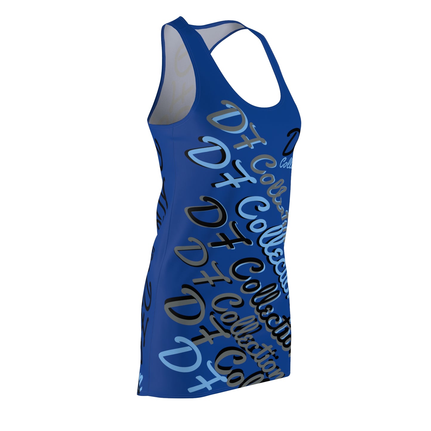 "DF COLLECTION" BLU Women's Cut & Sew Racerback Dress