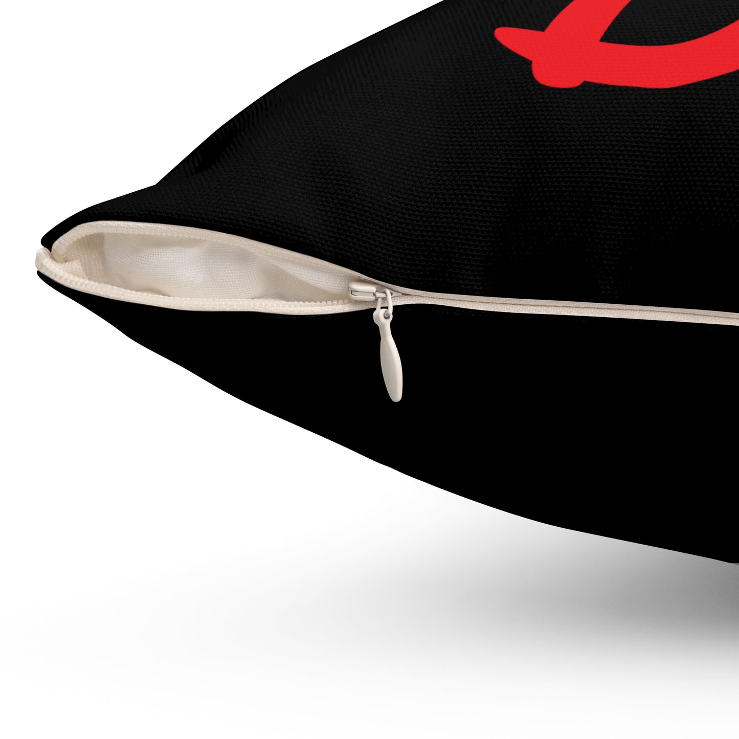 "DFC" Black Spun Polyester Square Pillow