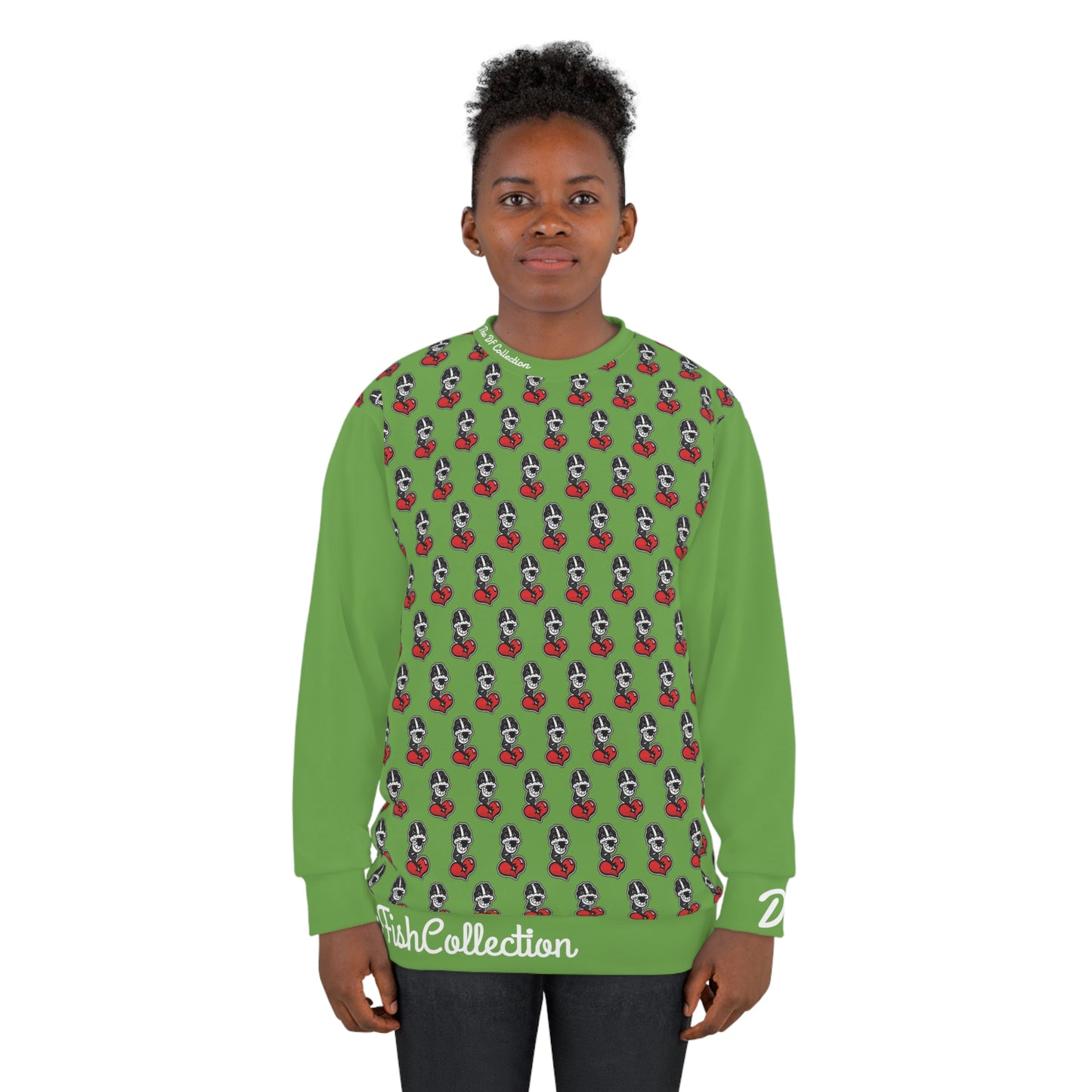 "Par 5" Green Unisex Sweatshirt (AOP)