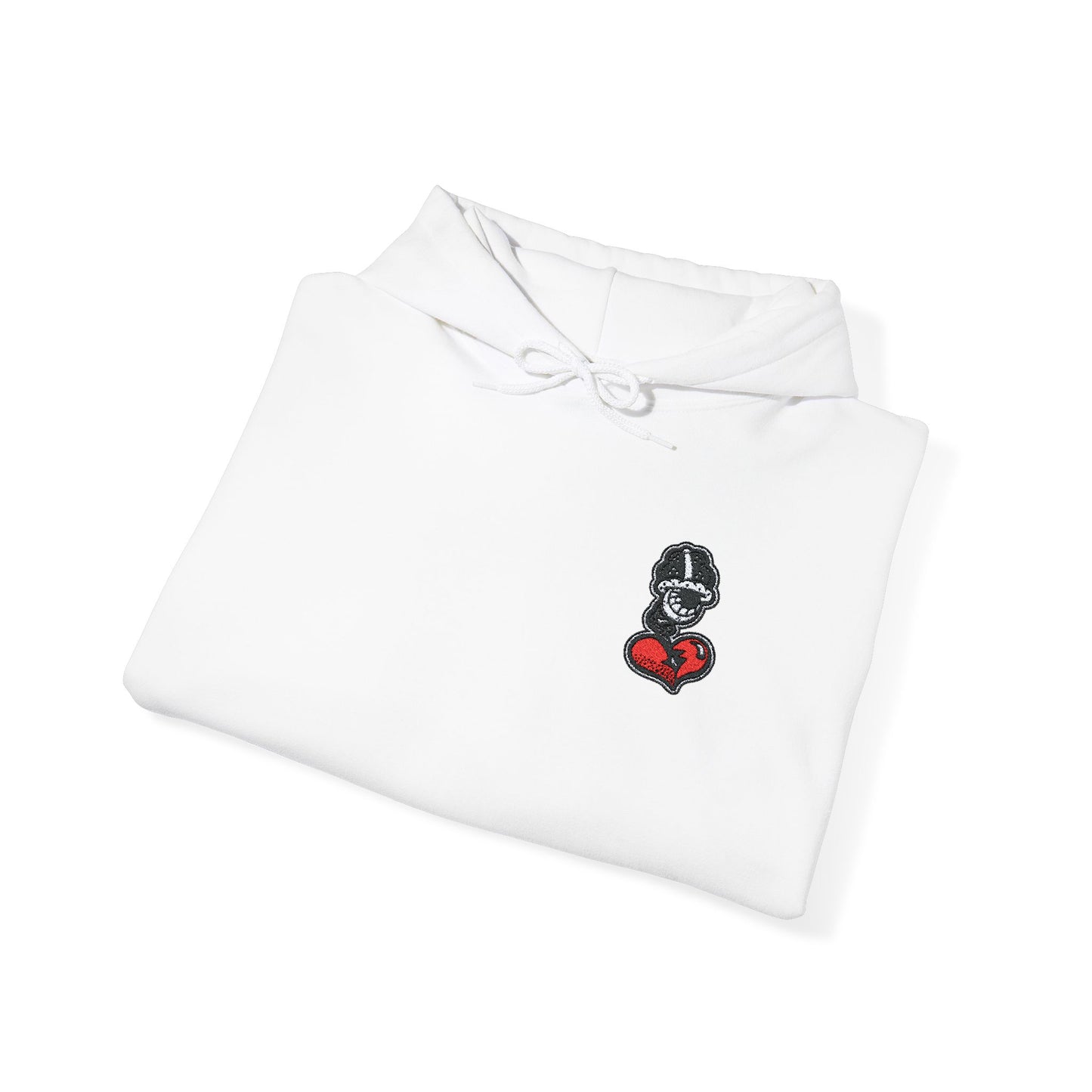 DFCollection™ Embroidered Hoodie - Cozy Heart Design for Everyday Comfort