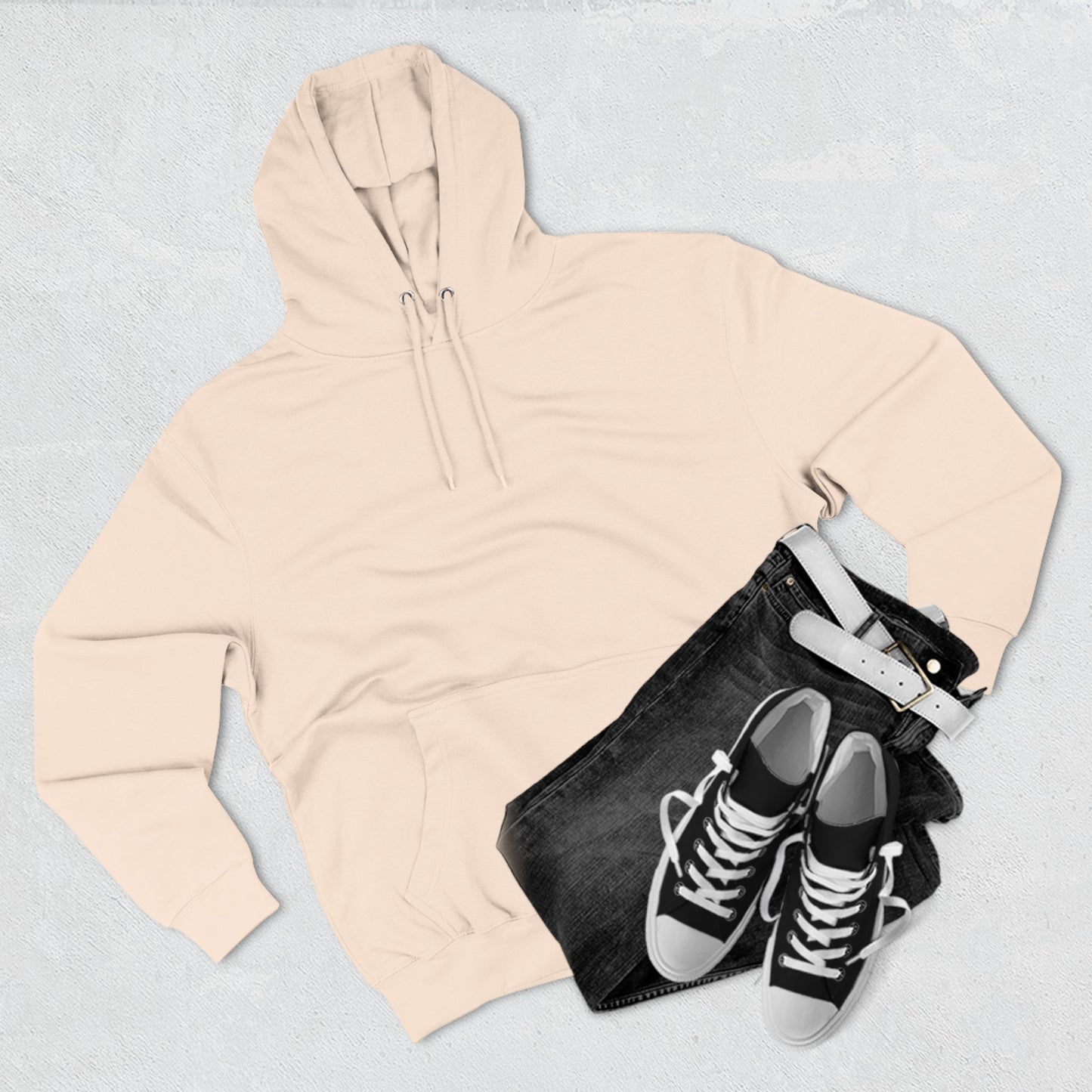 Cozy Graphic Fleece Hoodie with Heart Design