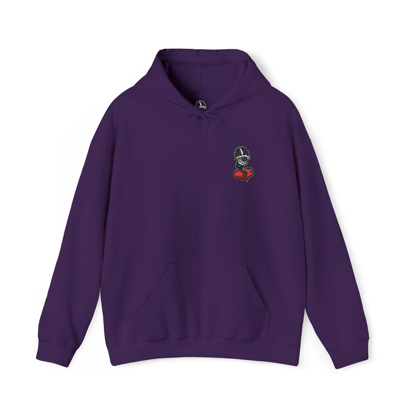 DFCollection™ Embroidered Hoodie - Cozy Heart Design for Everyday Comfort
