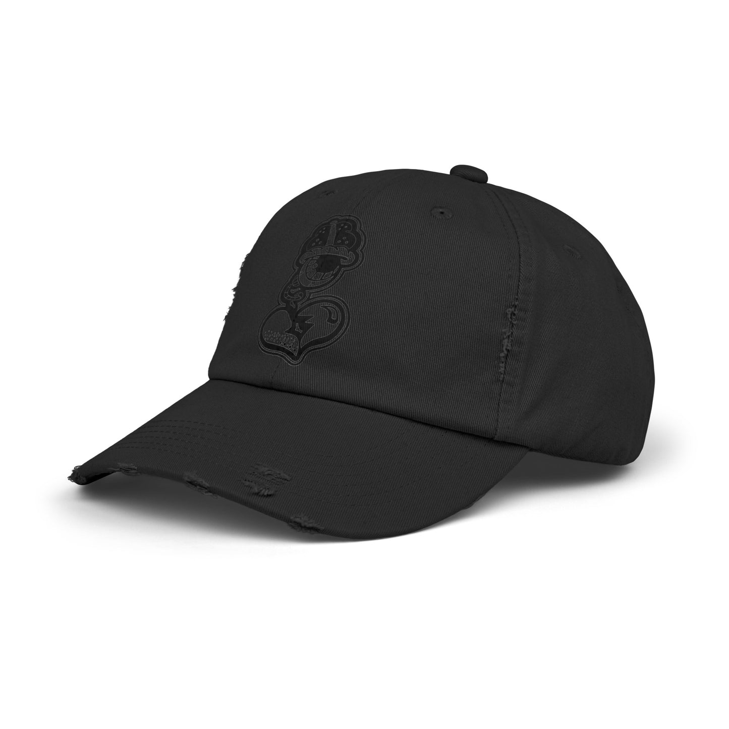 "Black Label" Unisex Distressed Cap by WildeTuna
