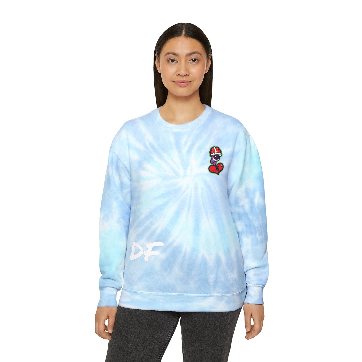 DF Collection Retro Unisex Tie-Dye Sweatshirt