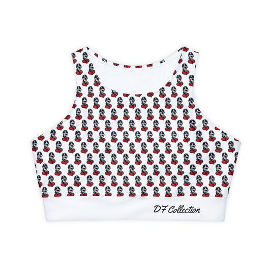 DF Collection Fully Lined, Padded Sports Bra (AOP)