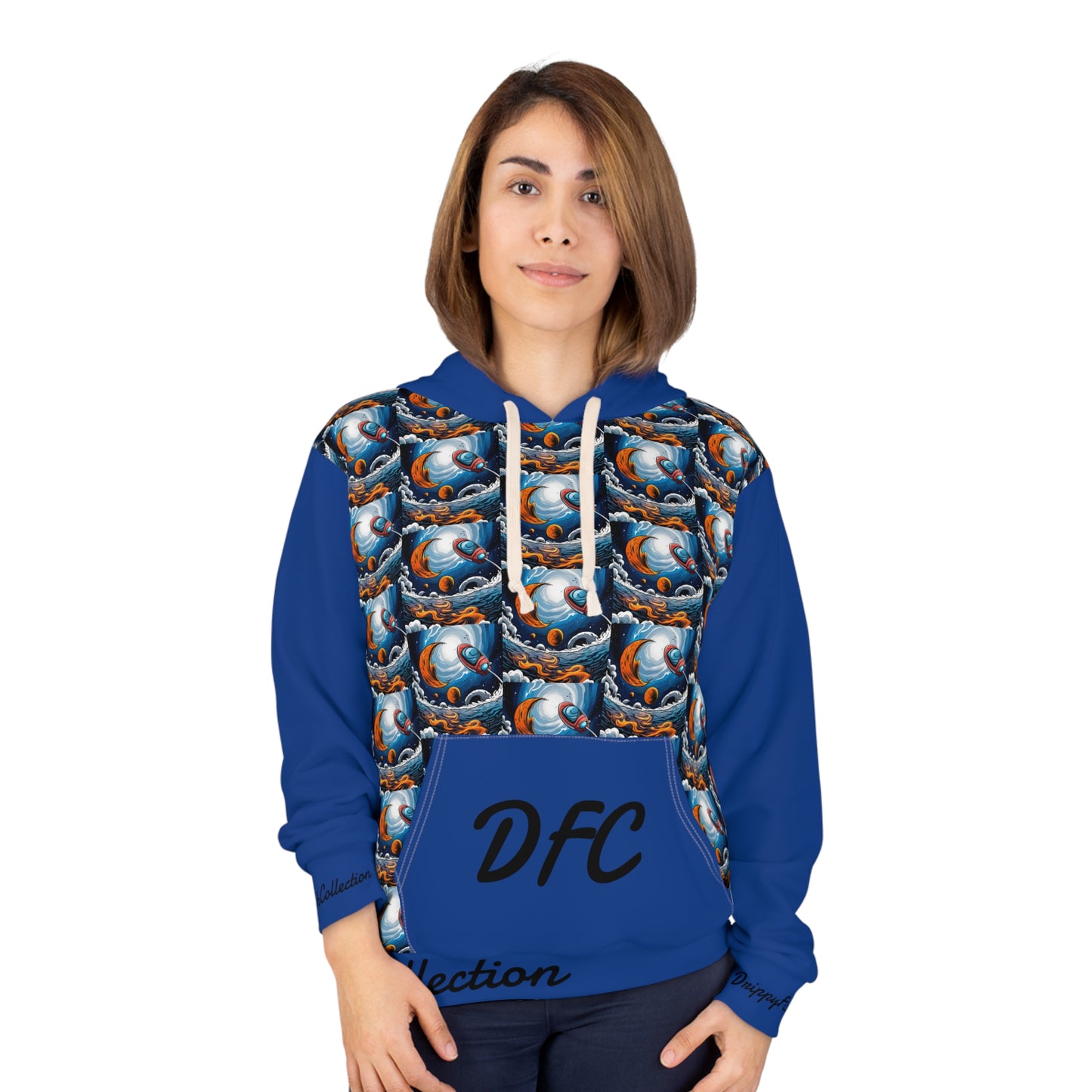 "DFC Take Off" Unisex Pullover Hoodie (AOP)