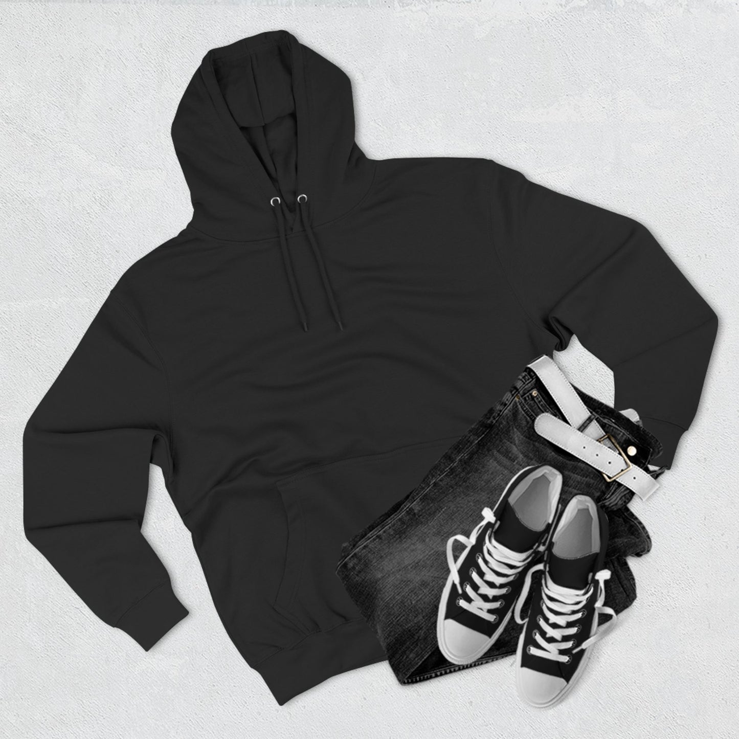 Cozy Graphic Fleece Hoodie with Heart Design
