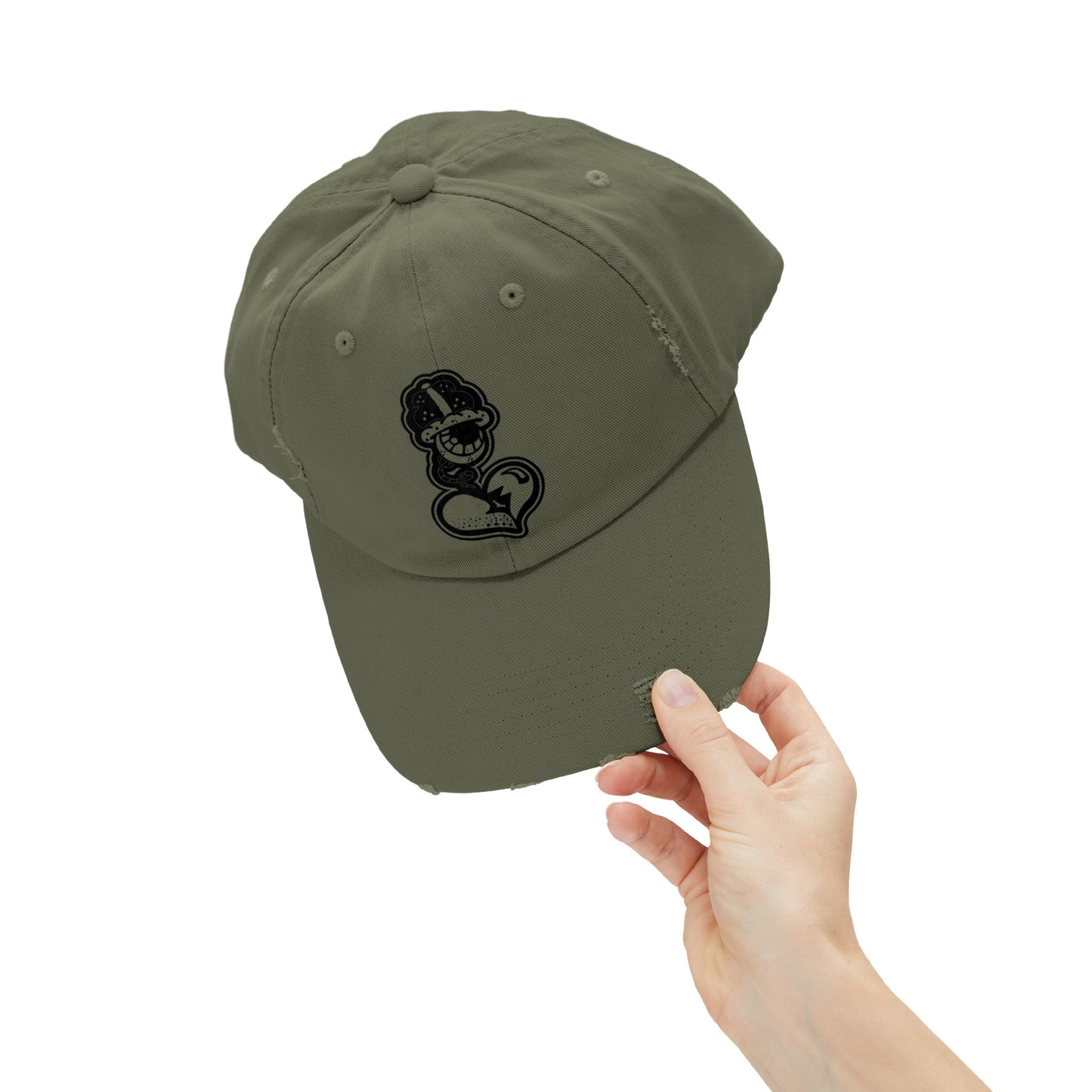 "Black Label" Unisex Distressed Cap by WildeTuna