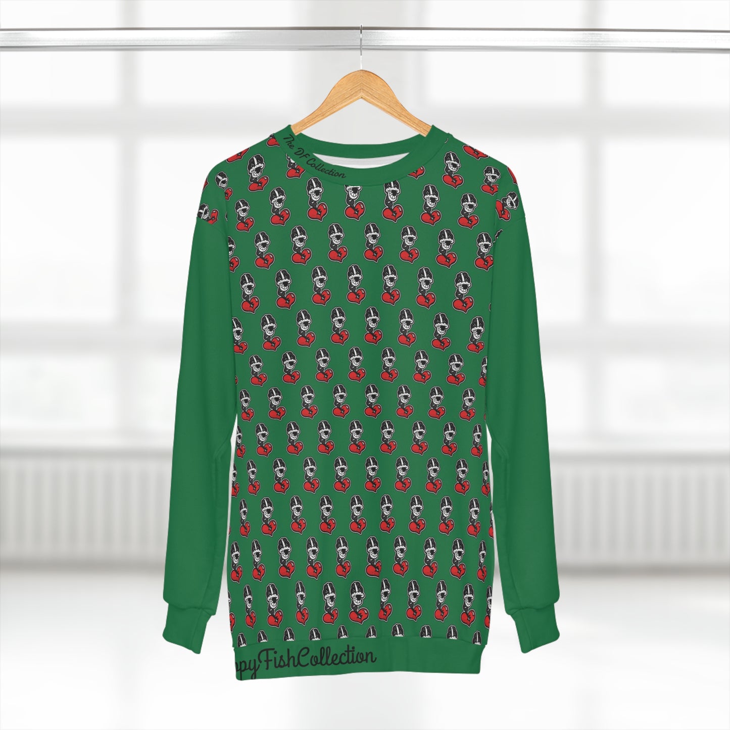 "Par 5" Green Unisex Sweatshirt (AOP)