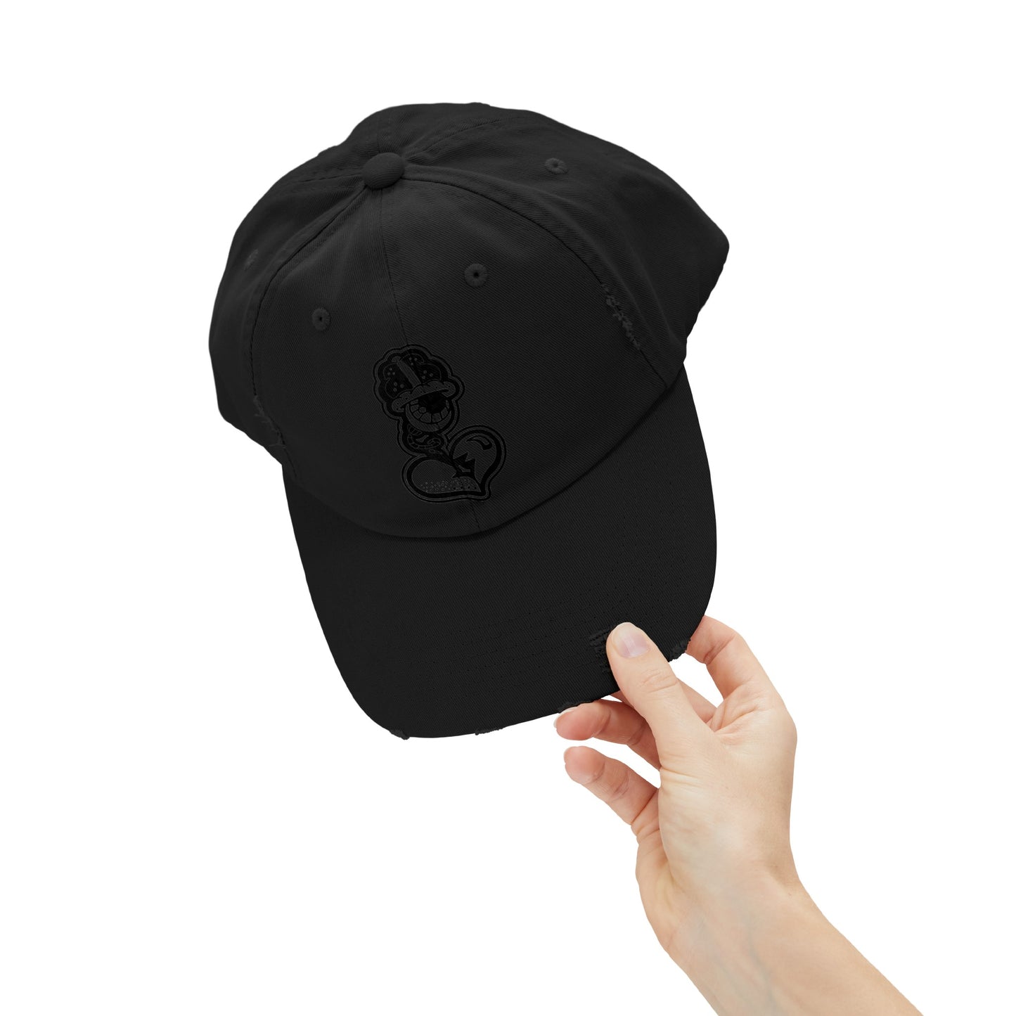 "Black Label" Unisex Distressed Cap by WildeTuna