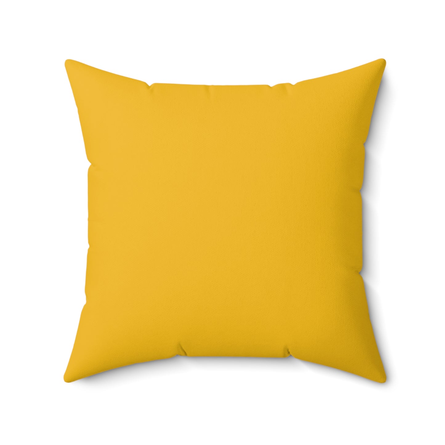 "DFC" Yellow Spun Polyester Square Pillow