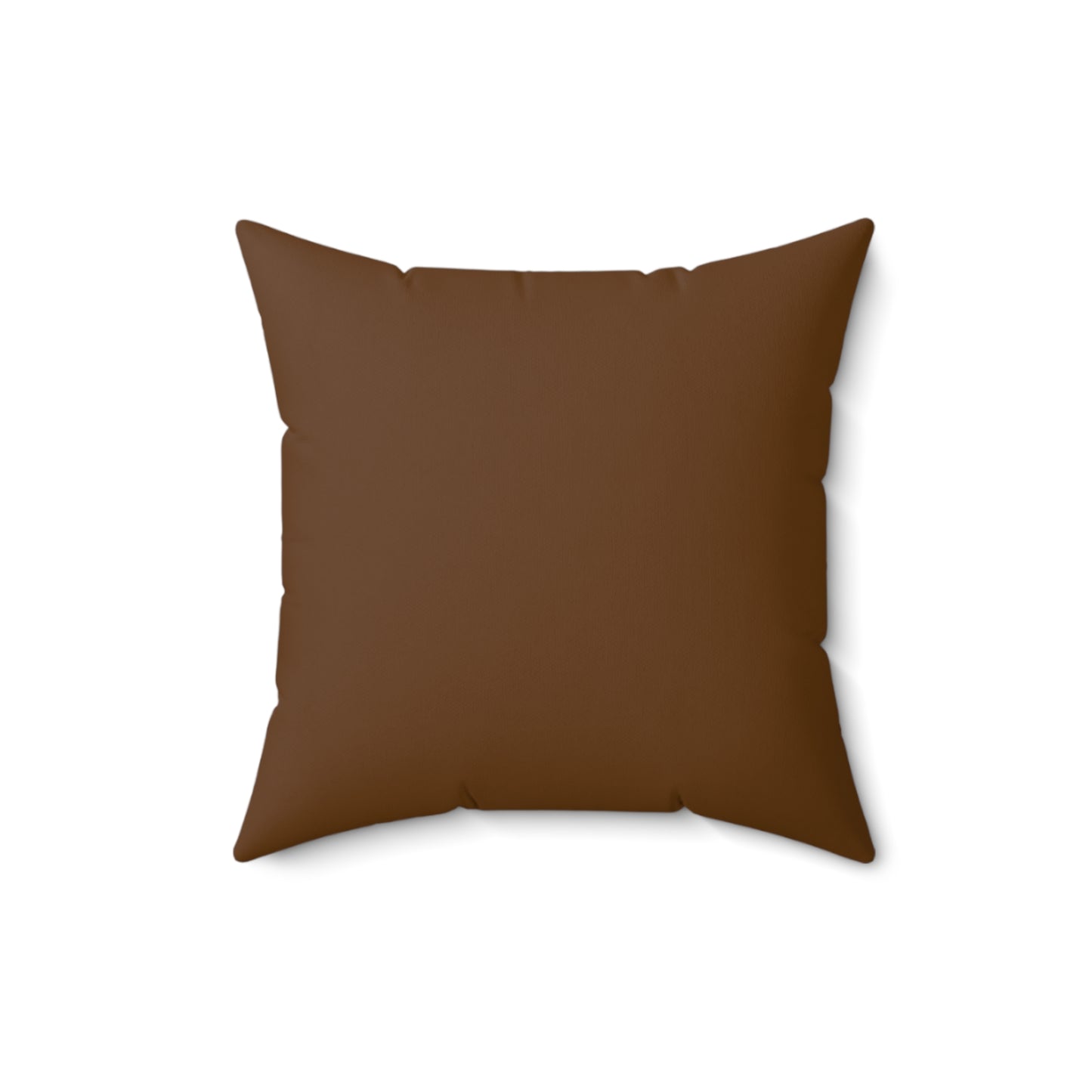 "DFC" Brown Spun Polyester Square Pillow