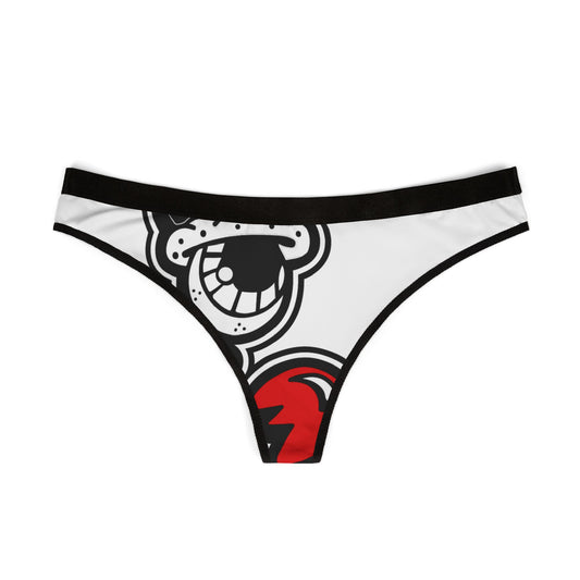 DrippyFish "First From God" White Thong Underwear